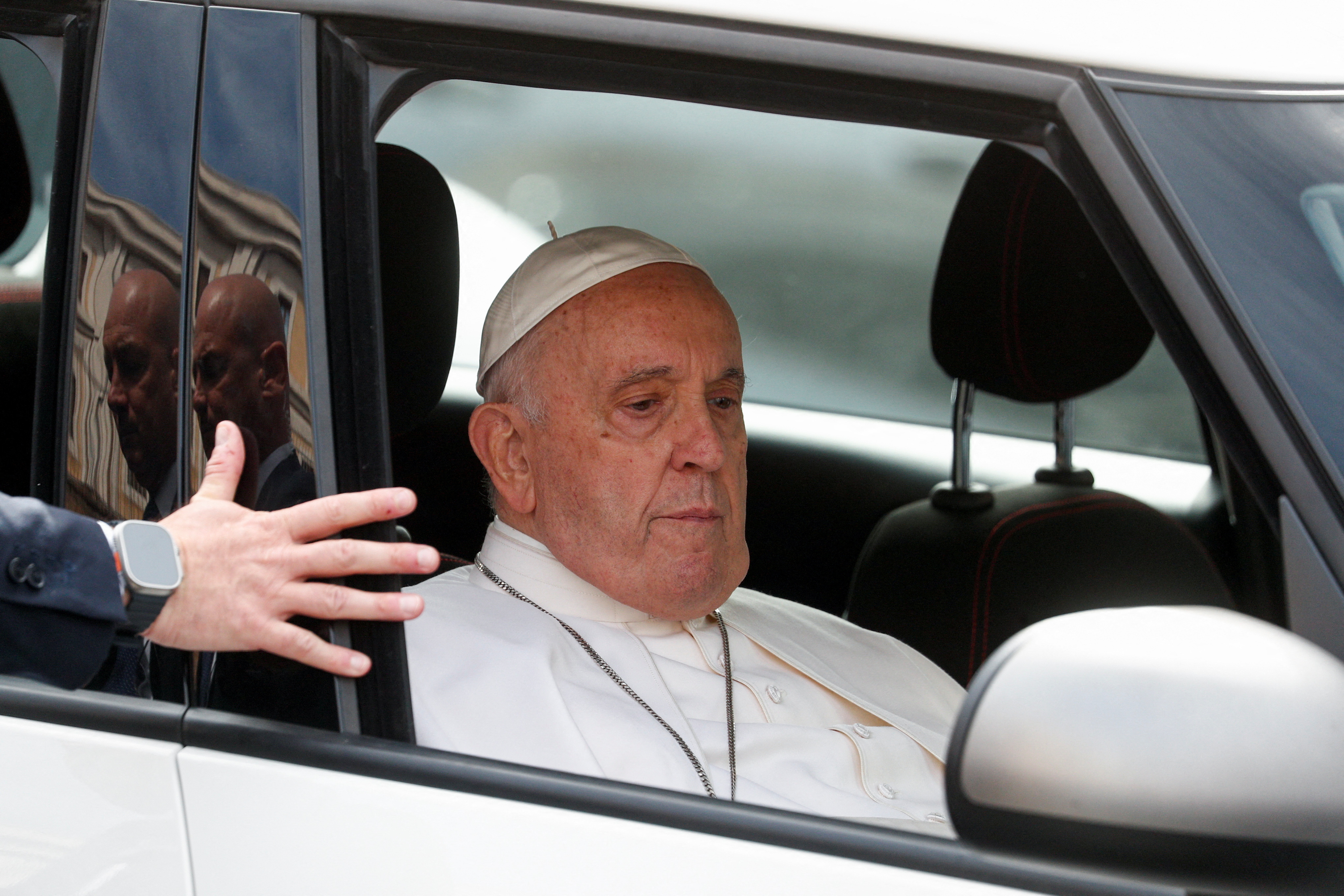 Pope Francis is discharged from Gemelli hospital in Rome