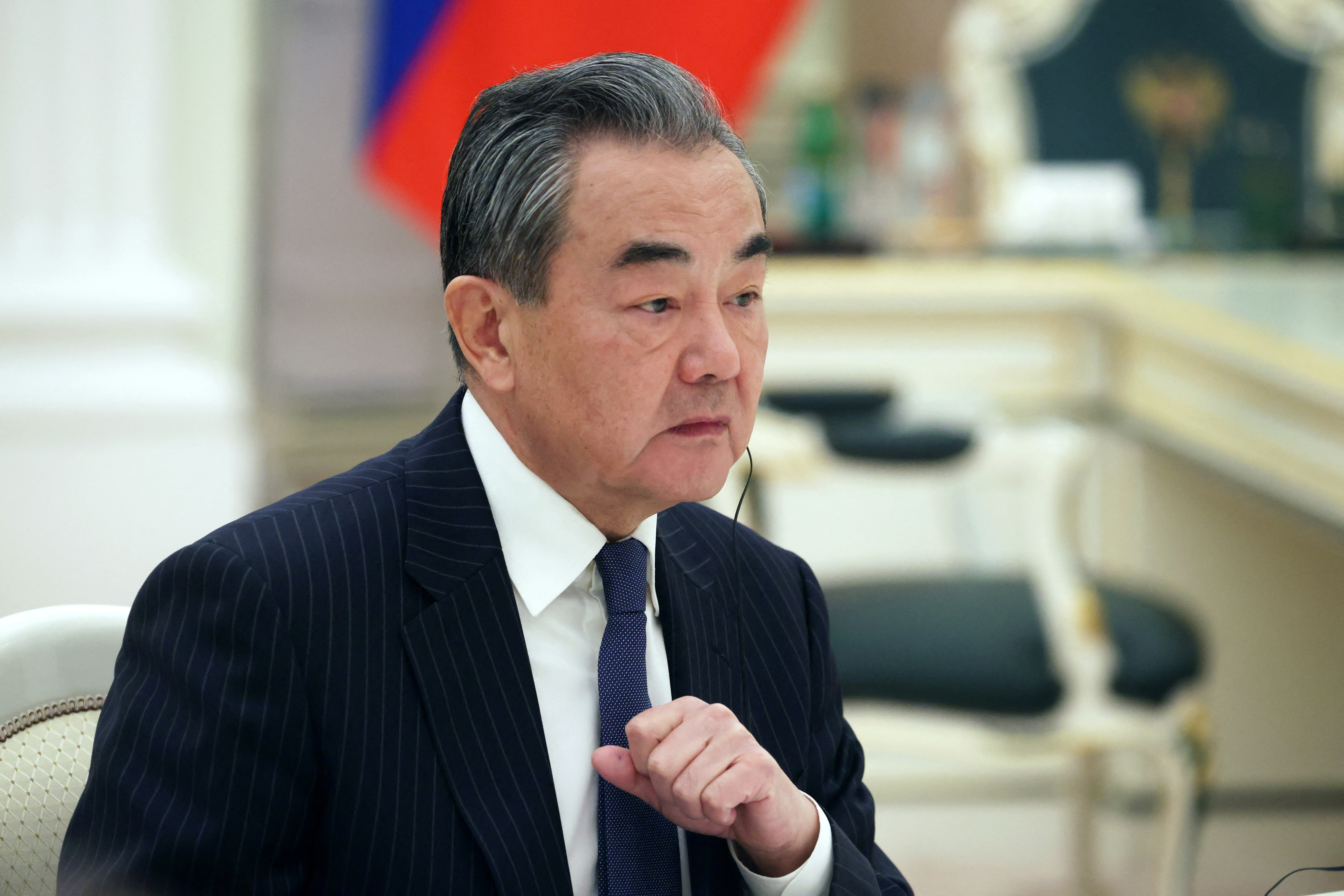 Russia's President Vladimir Putin meets with China's top diplomat Wang Yi in Moscow