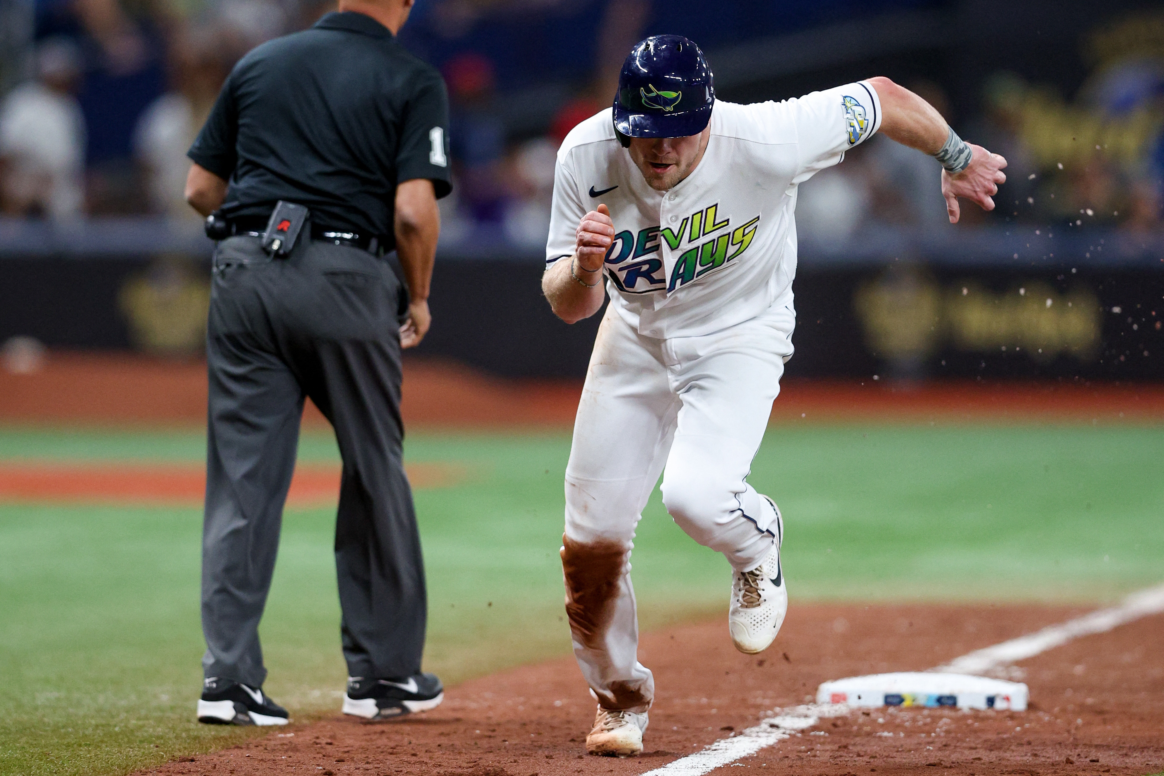 Rays manufacture late run in 1-0 win over Brewers