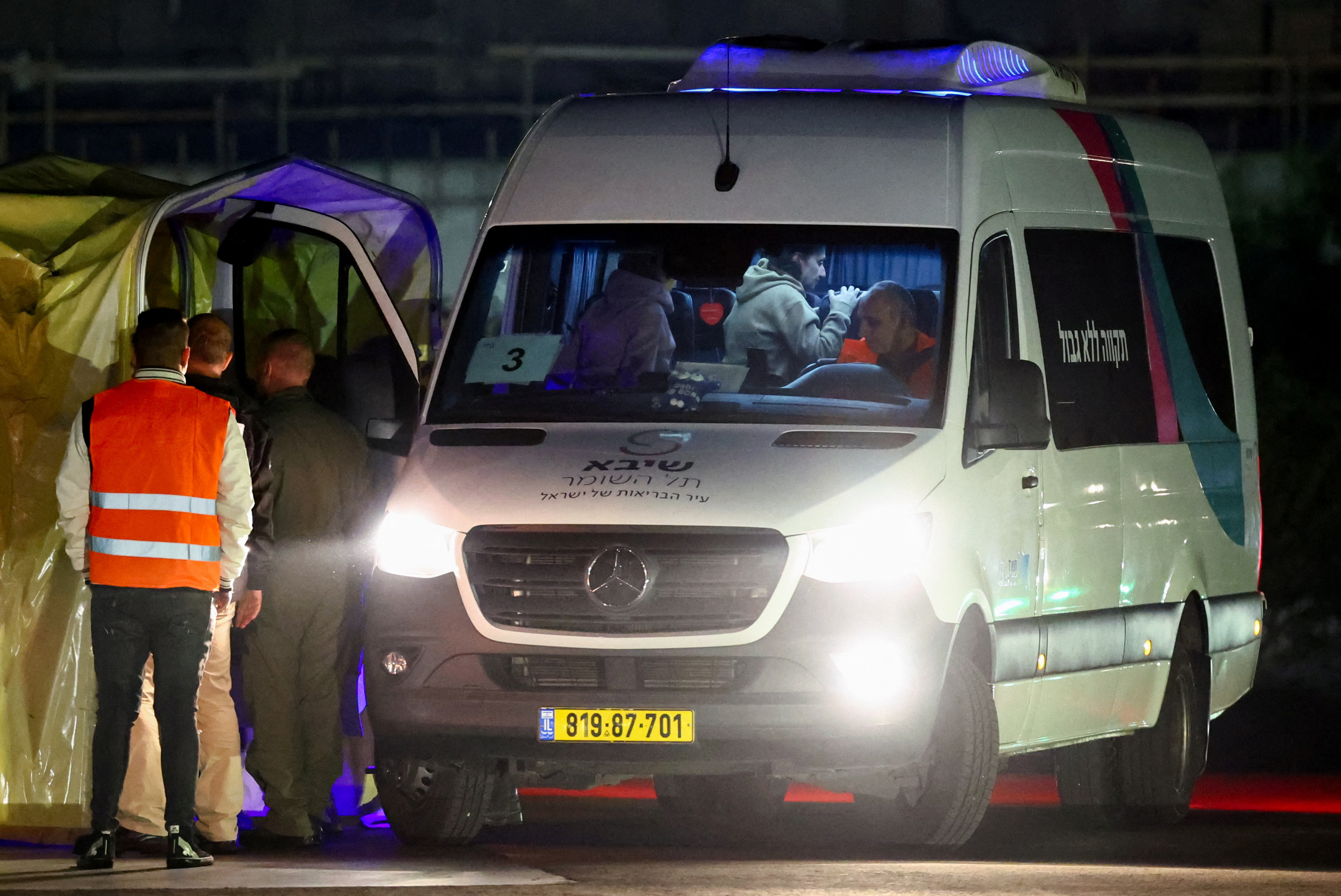 Hostages released by Hamas arrive in Tel Aviv