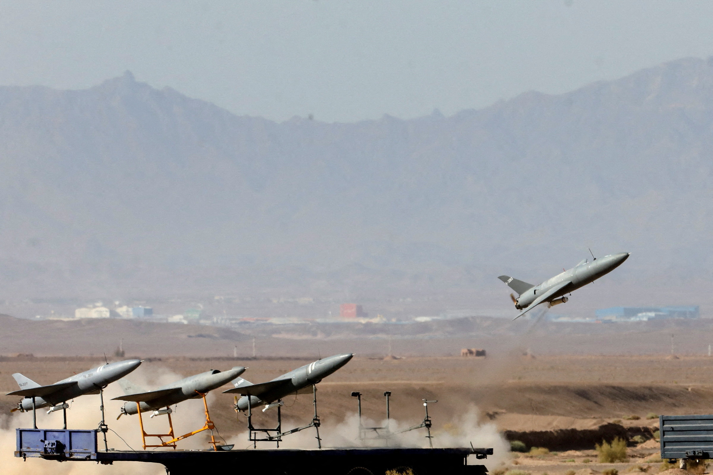 Military exercise at an undisclosed location in Iran