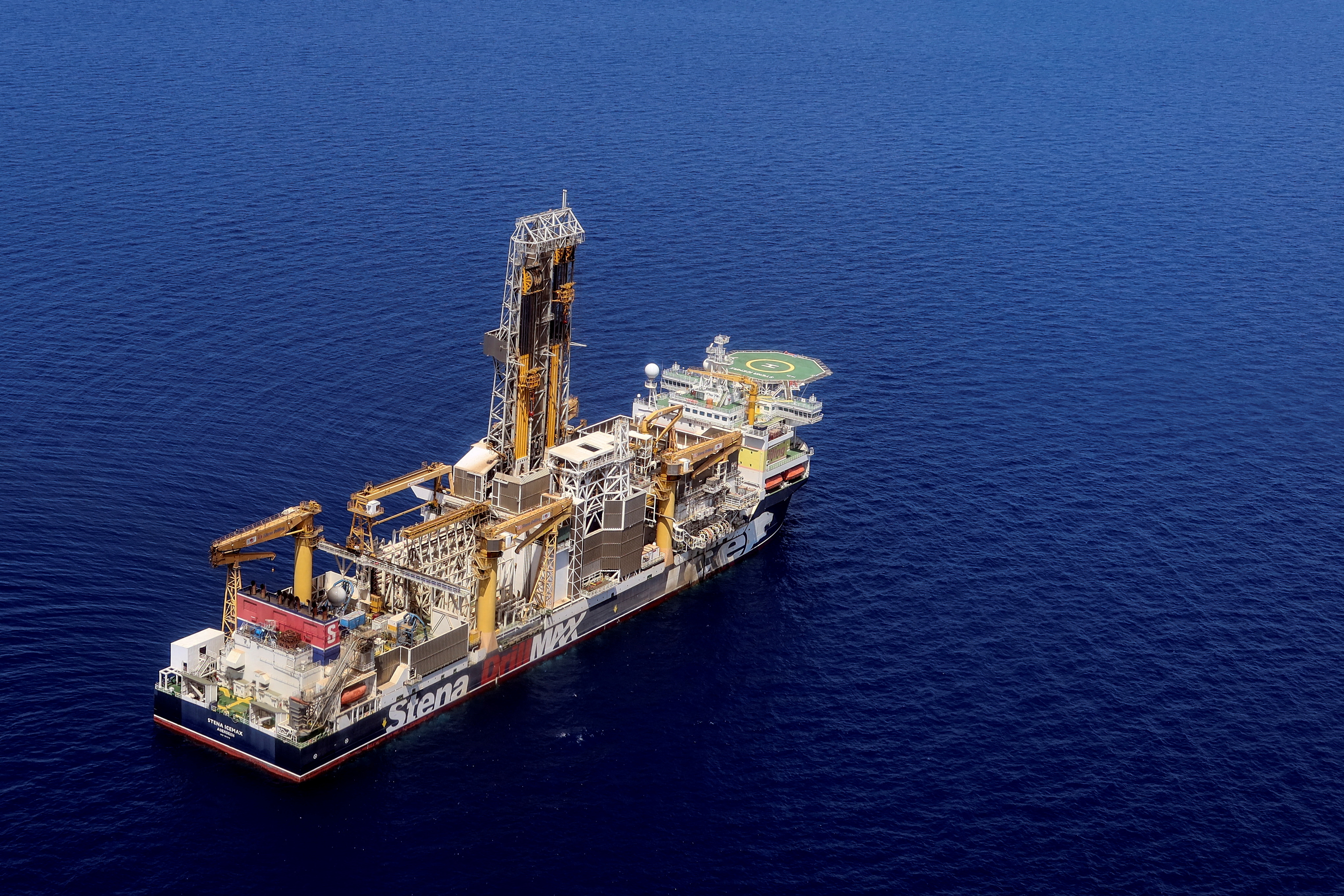 London-based Energean's drill ship begins drilling at the Karish natural gas field offshore Israel in the east Mediterranean