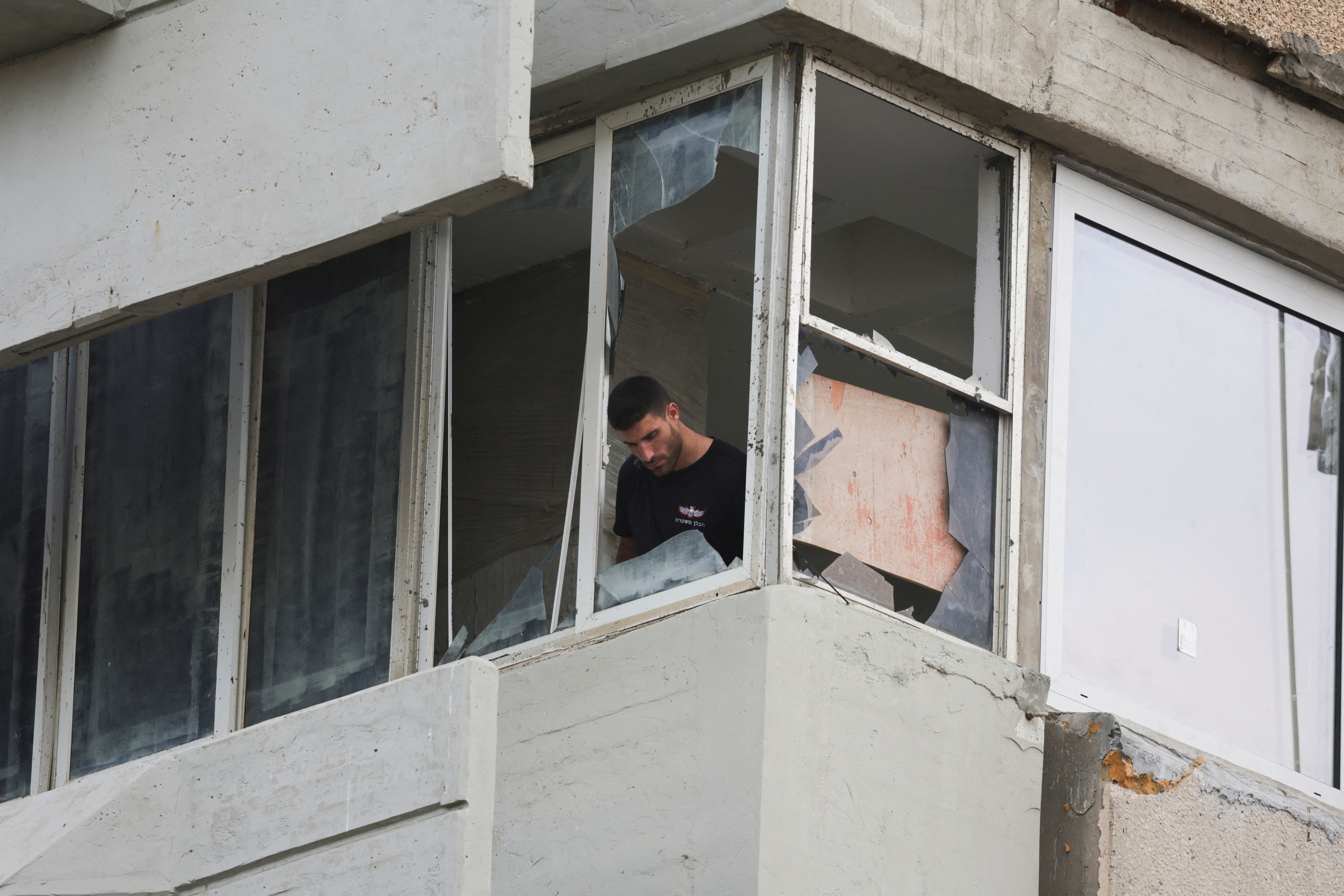 Explosion amid the Israel-Hamas conflict in Tel Aviv