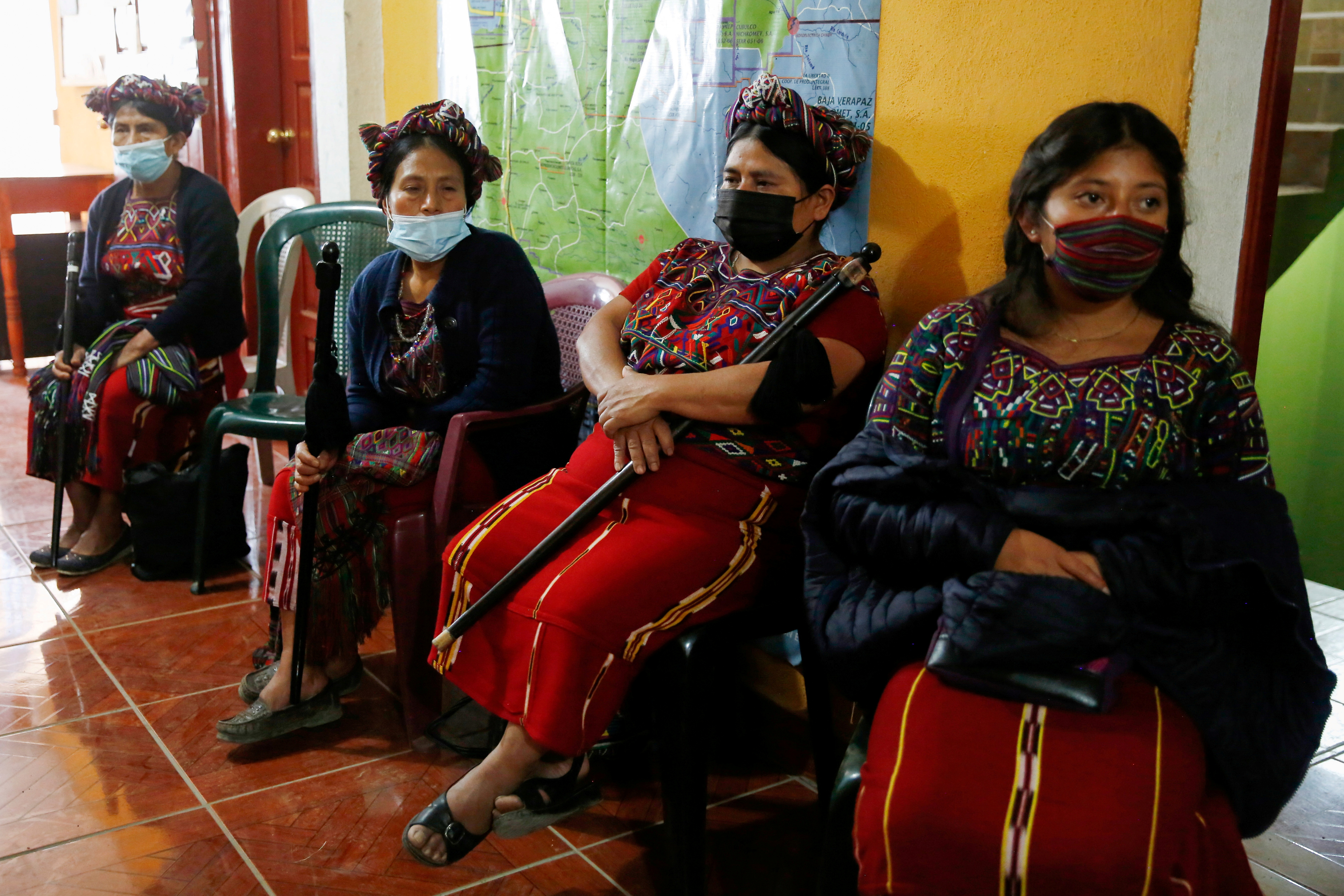 Indigenous leaders meet after local authorities prevent exhumation at site where children are believed to be buried, in Nebaj