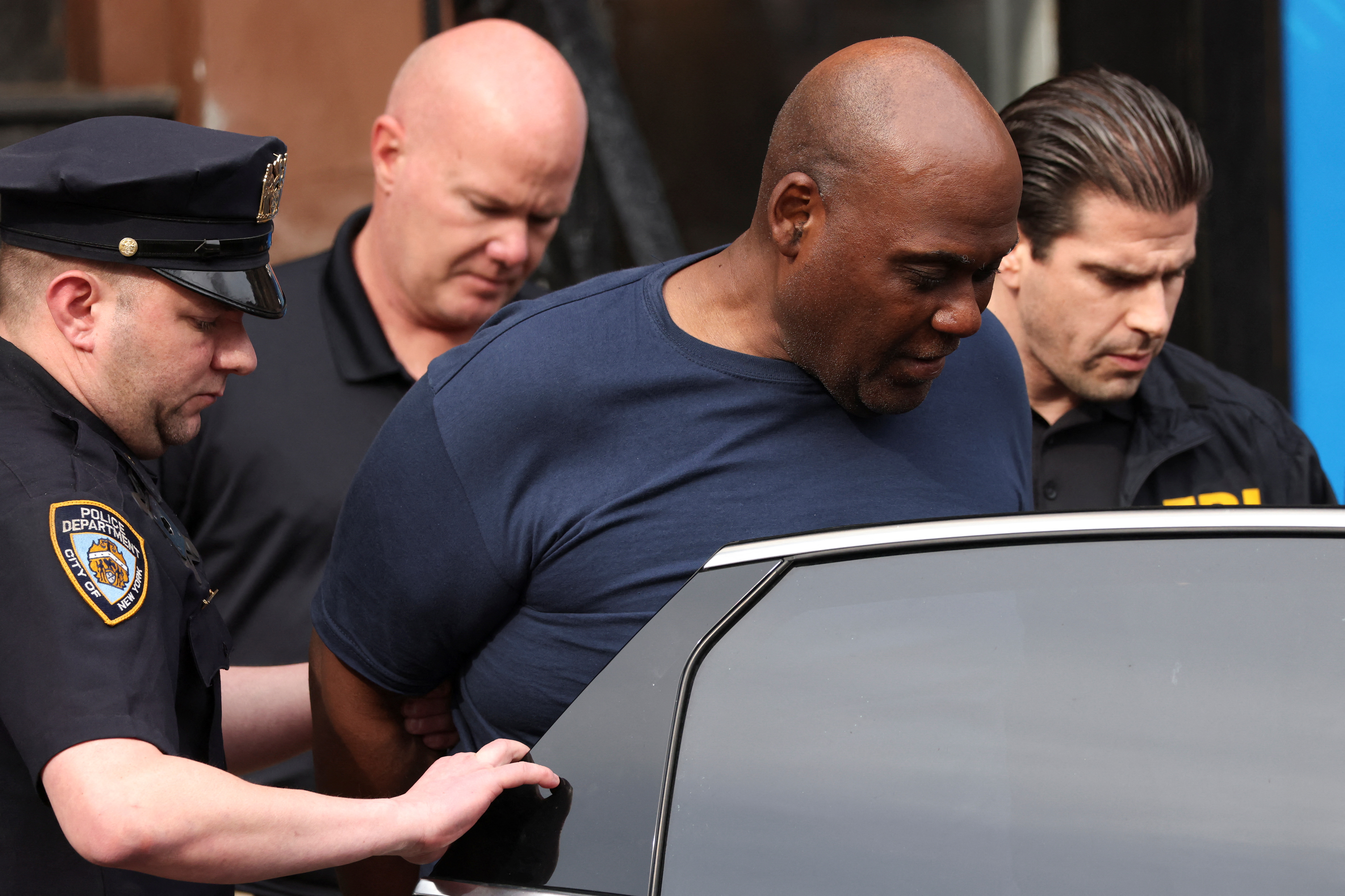 Frank James, the suspect in the Brooklyn subway shooting outside a police precinct in New York City