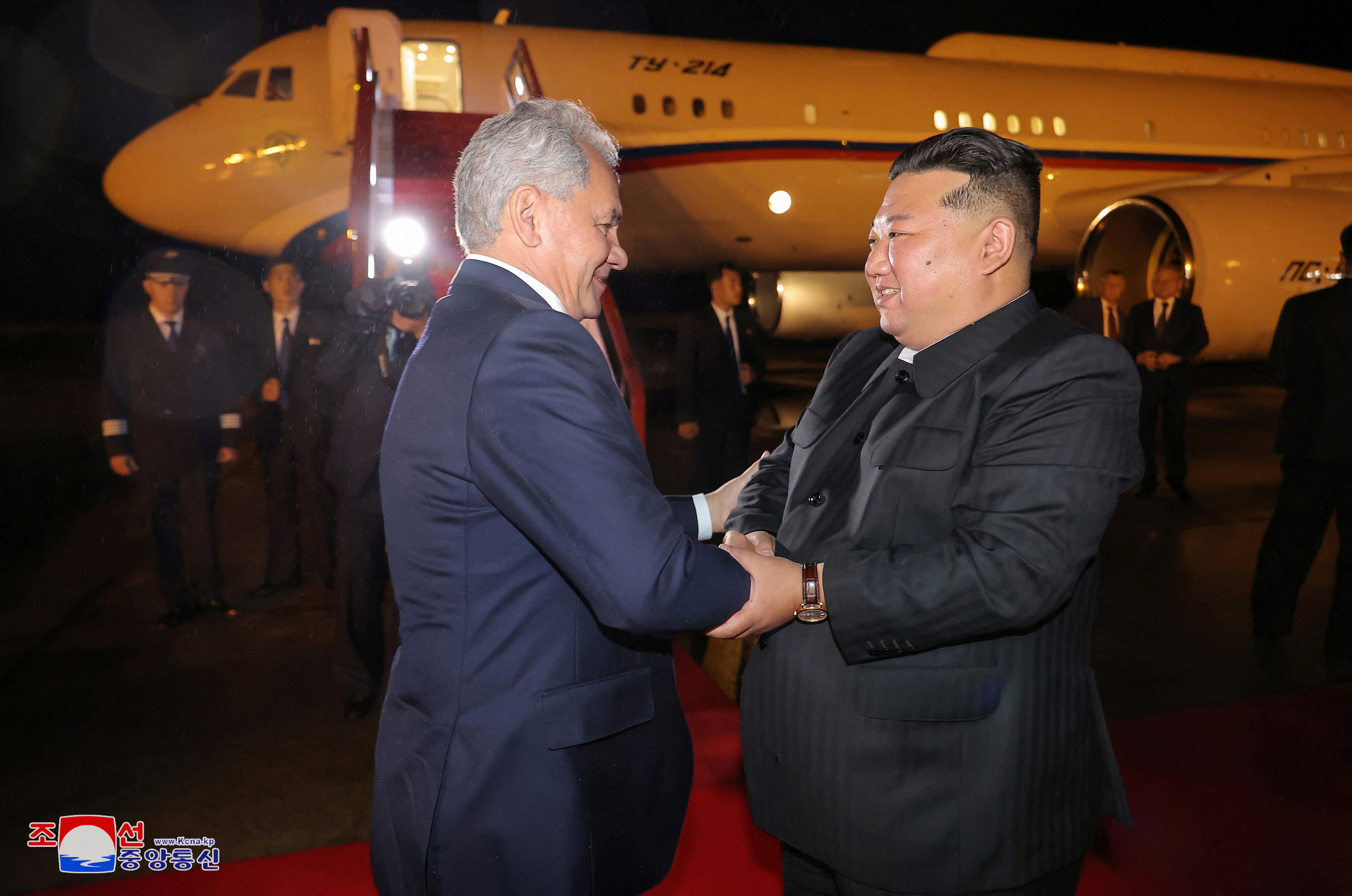 North Korean leader Kim Jong-un, meets with a delegation led by Sergei Shoigu, Secretary of the Security Council of Russia