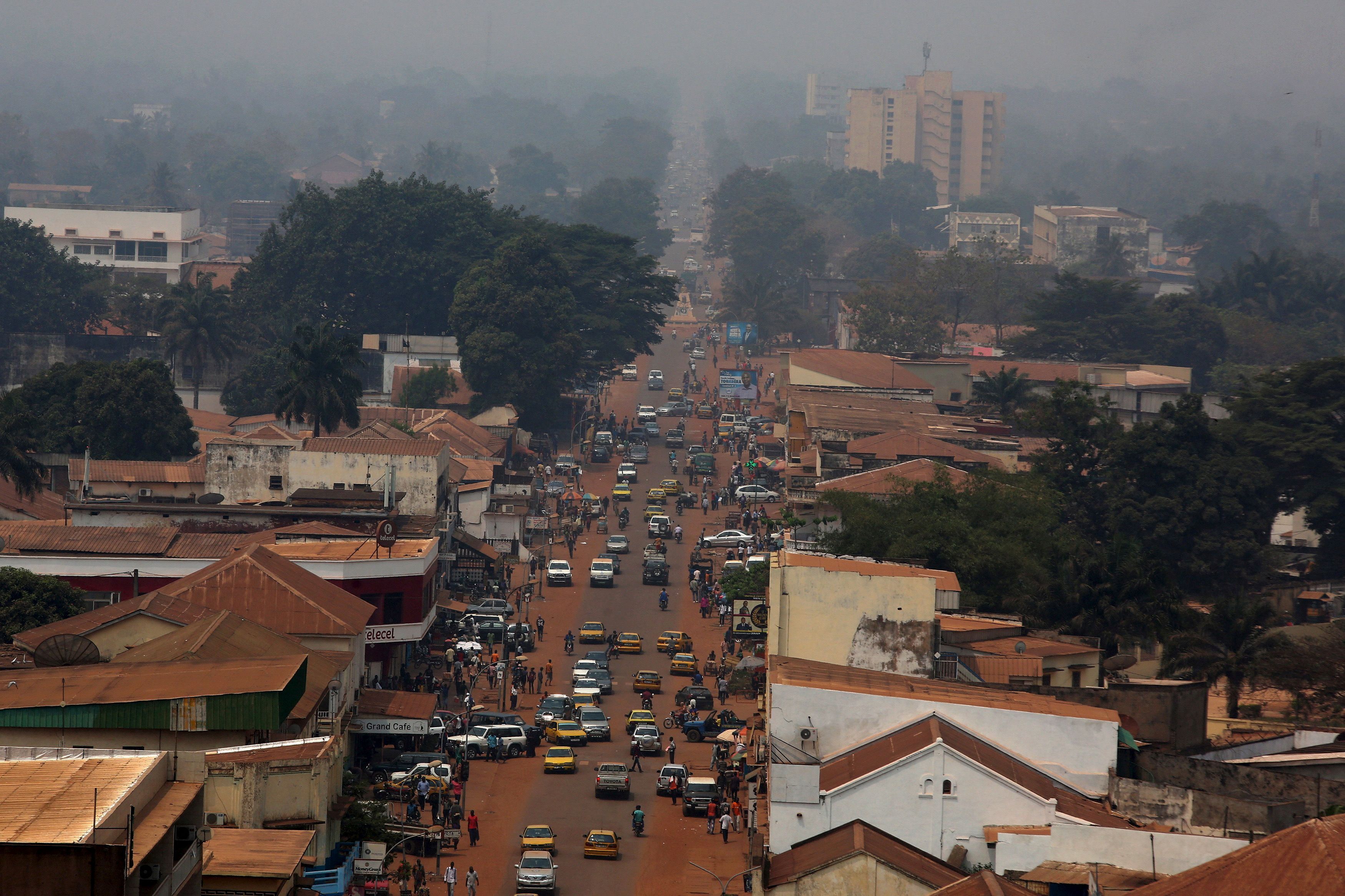 A general view shows a part of the capital Bangui, Central African Republic