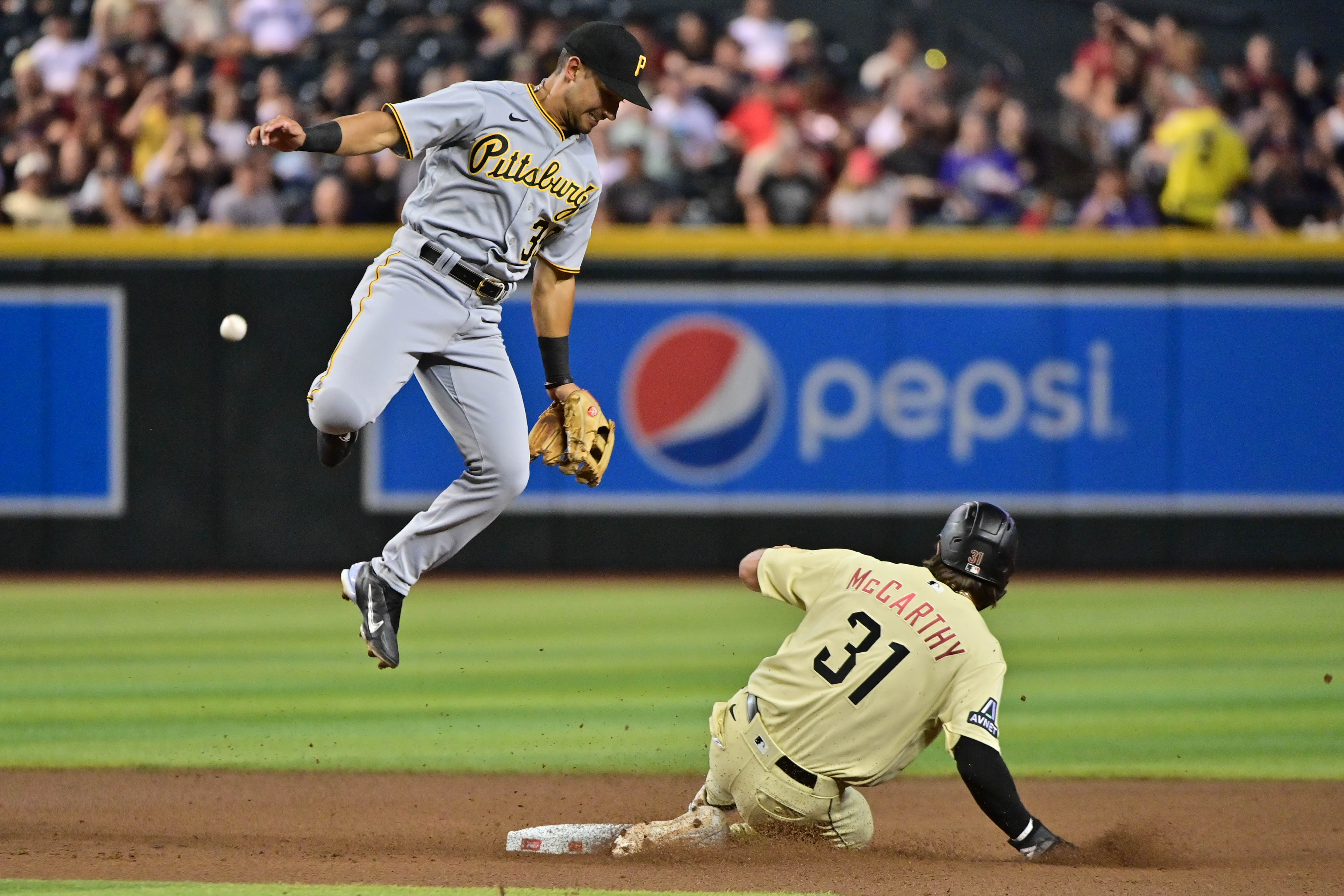 PHOENIX, AZ - JULY 09: Arizona Diamondbacks starting pitcher Zac Gallen  (23) waves after being announced as an 2023 All Star during a baseball game  between the Pittsburgh Pirates and the Arizona