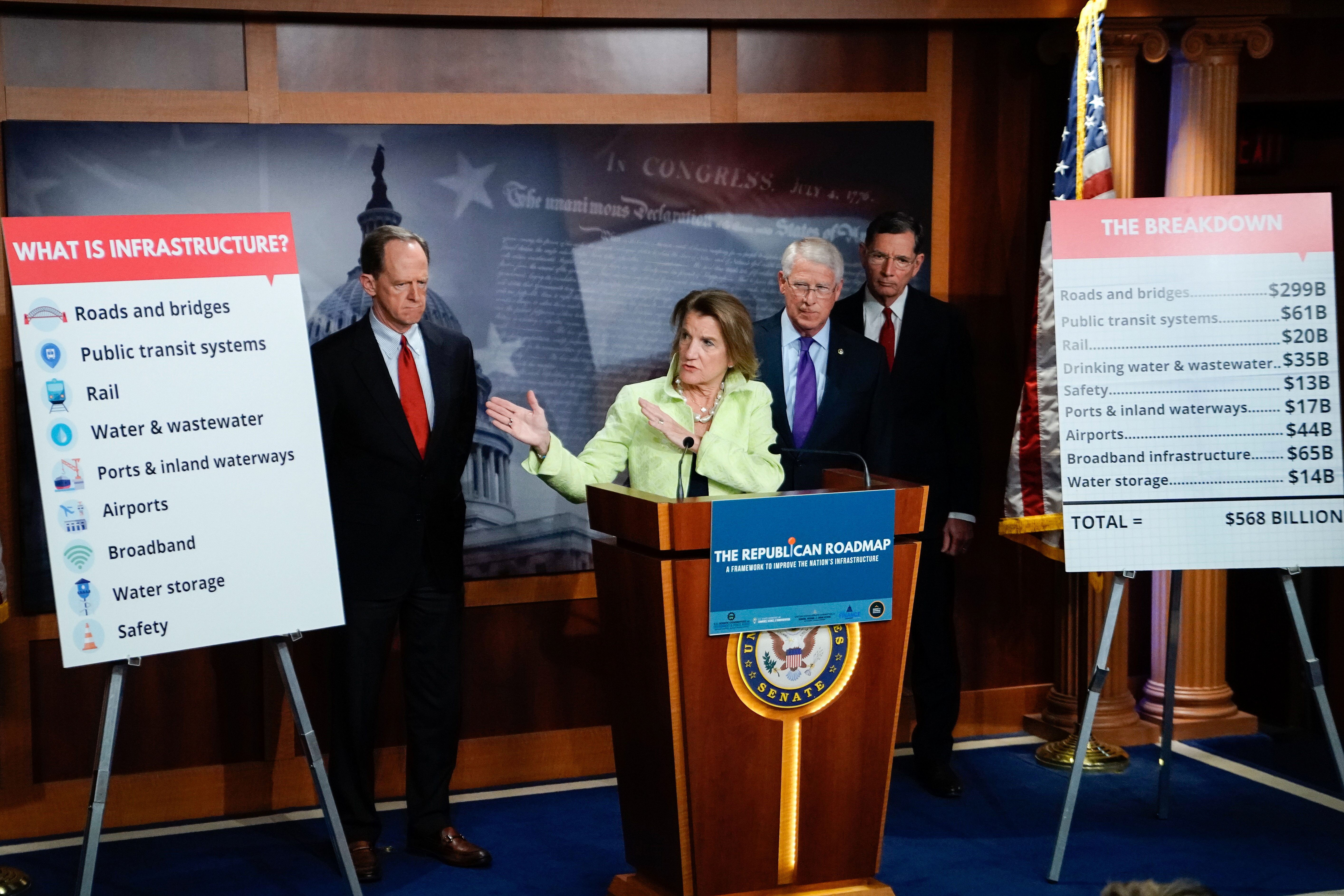 U.S. Republicans hold news conference introducing infrastructure plan, in Washington
