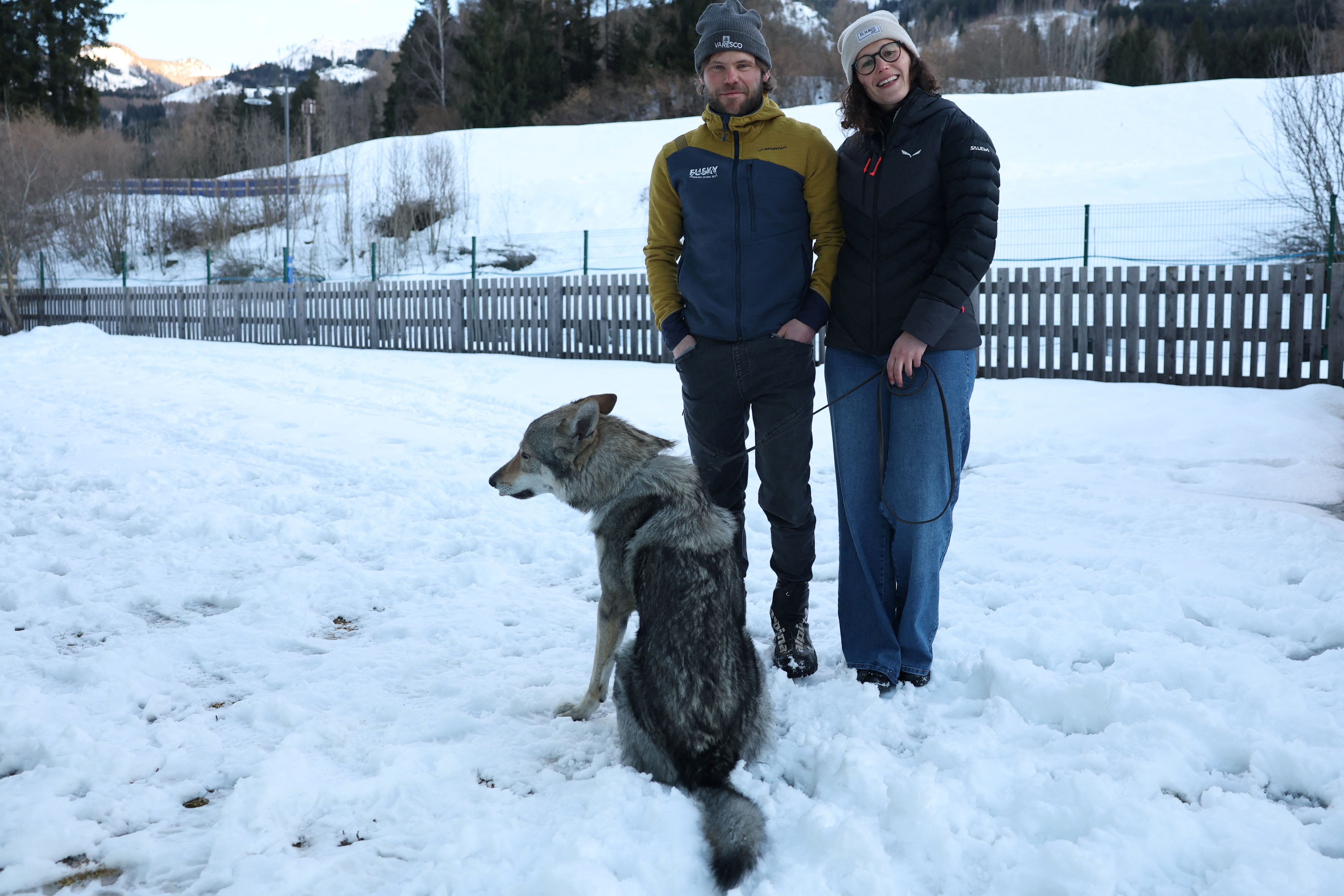 Owners recount panic after wolfdog Nazgul gatecrashes sprint at Olympics |  Reuters