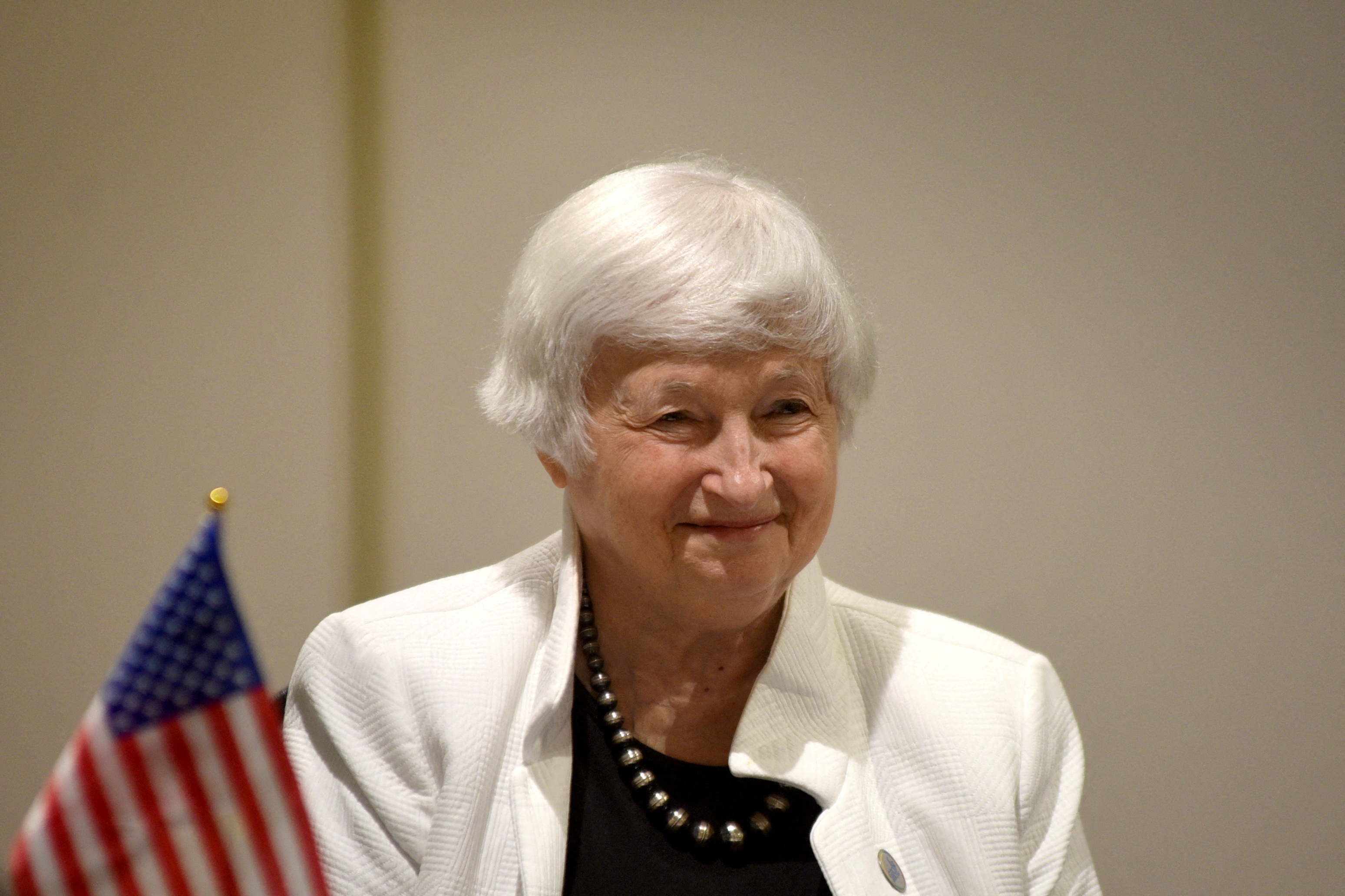 Yellen says economy on 'soft landing' path, Fed's policy rate will fall ...