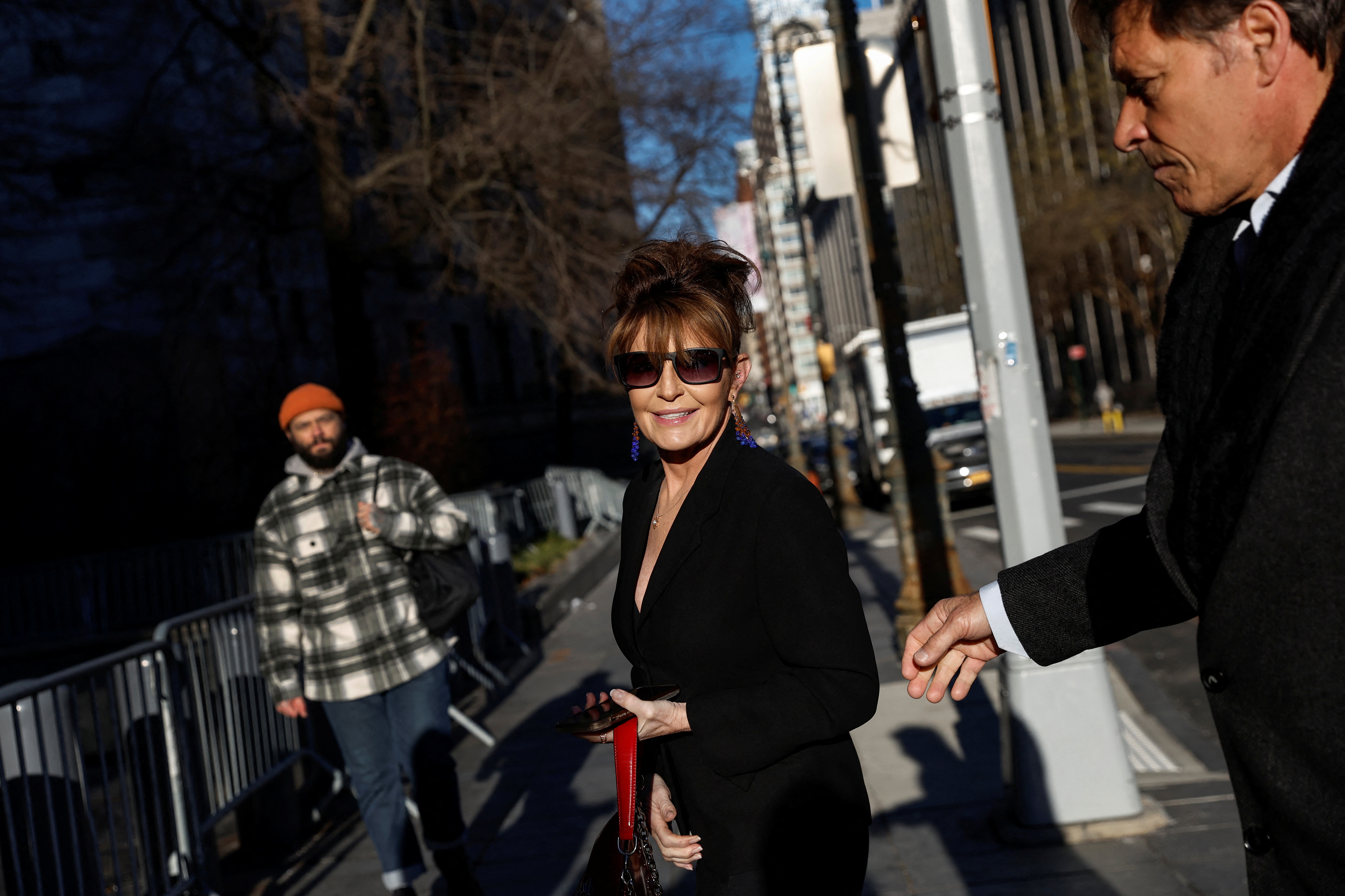 Sarah Palin in court, in New York City