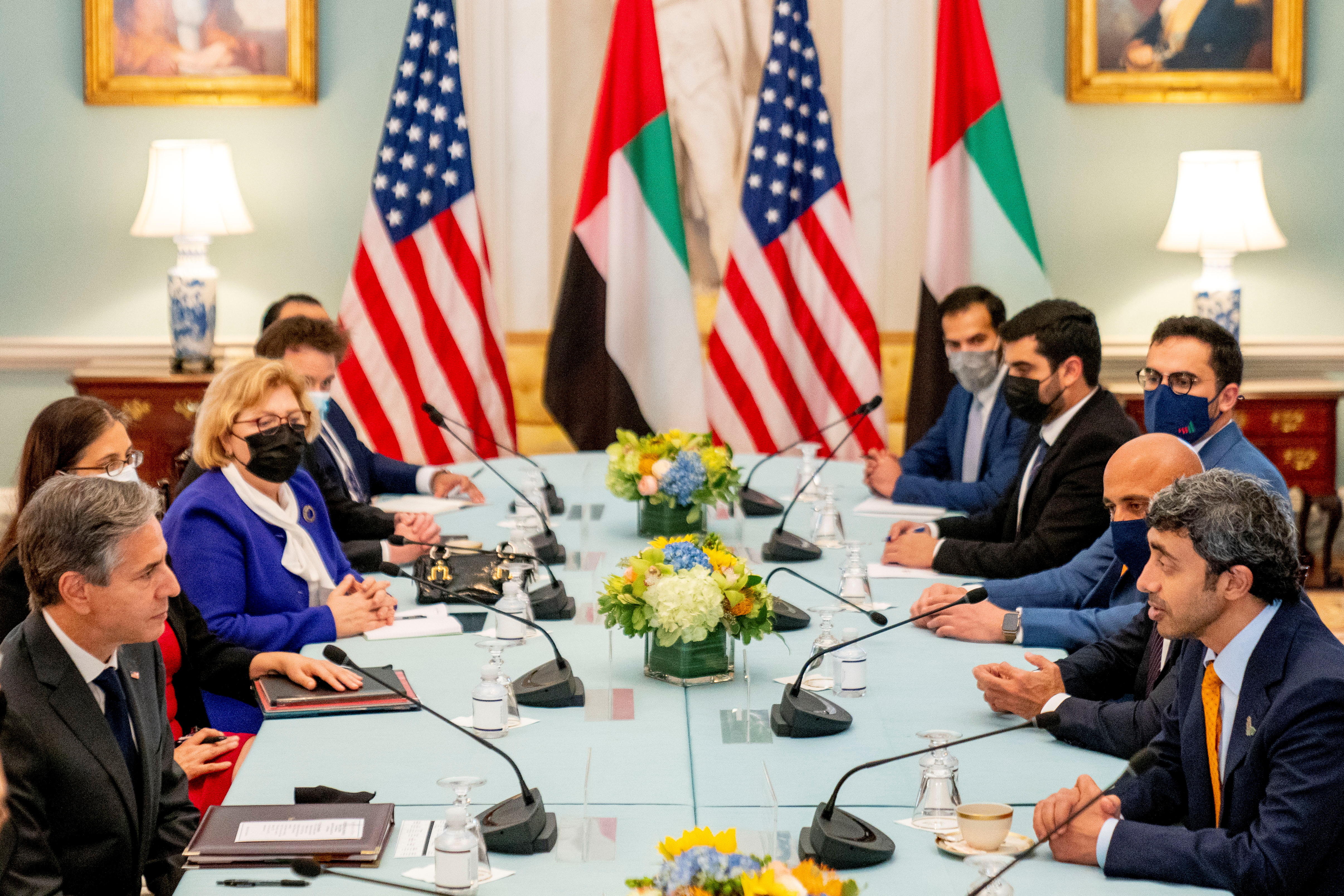 U.S.'s Blinken hosts bilateral meeting with UAE's Bin Zayed