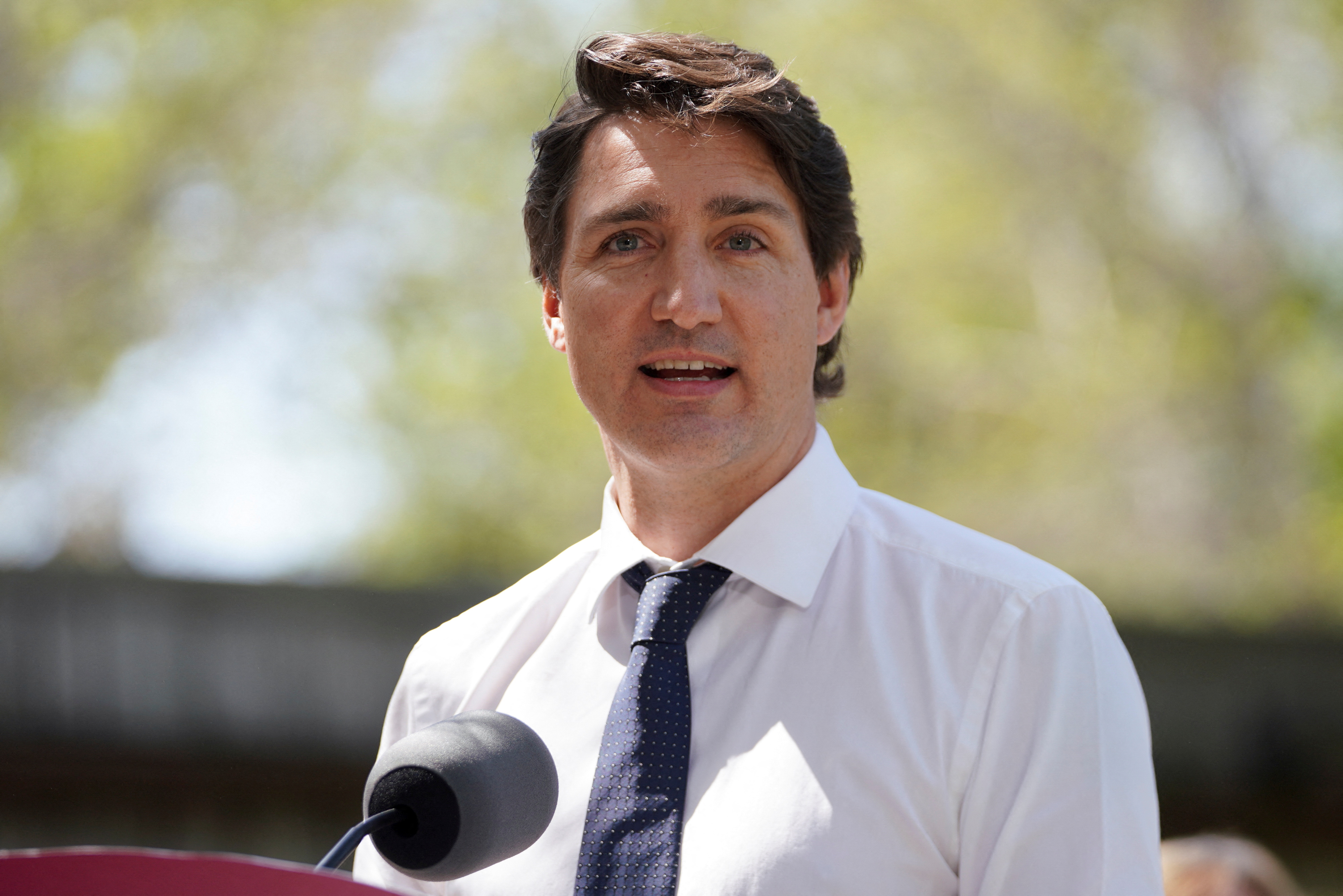 Canada's Prime Minister Justin Trudeau visits Saskatoon