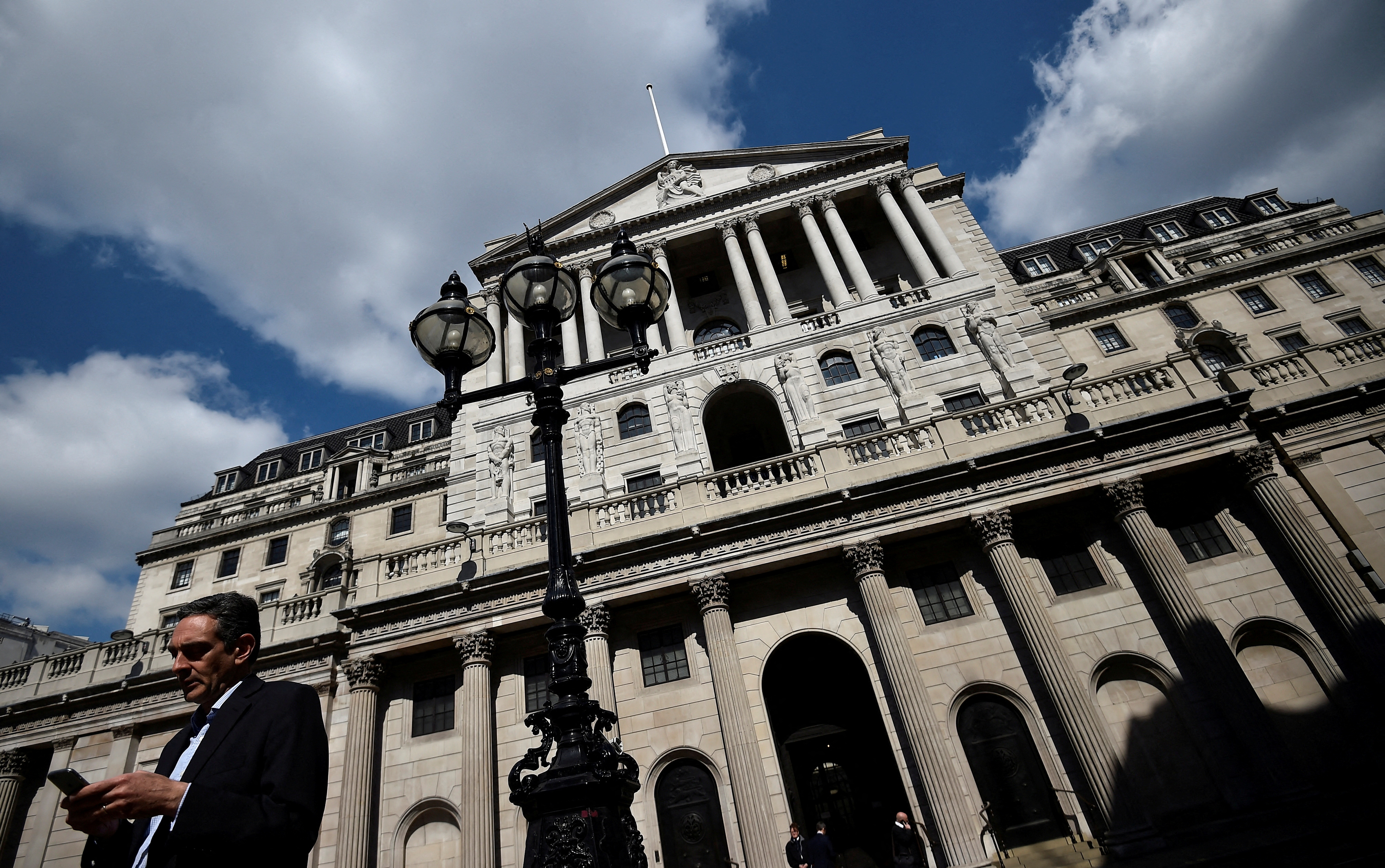  the Bank of England in the City of London