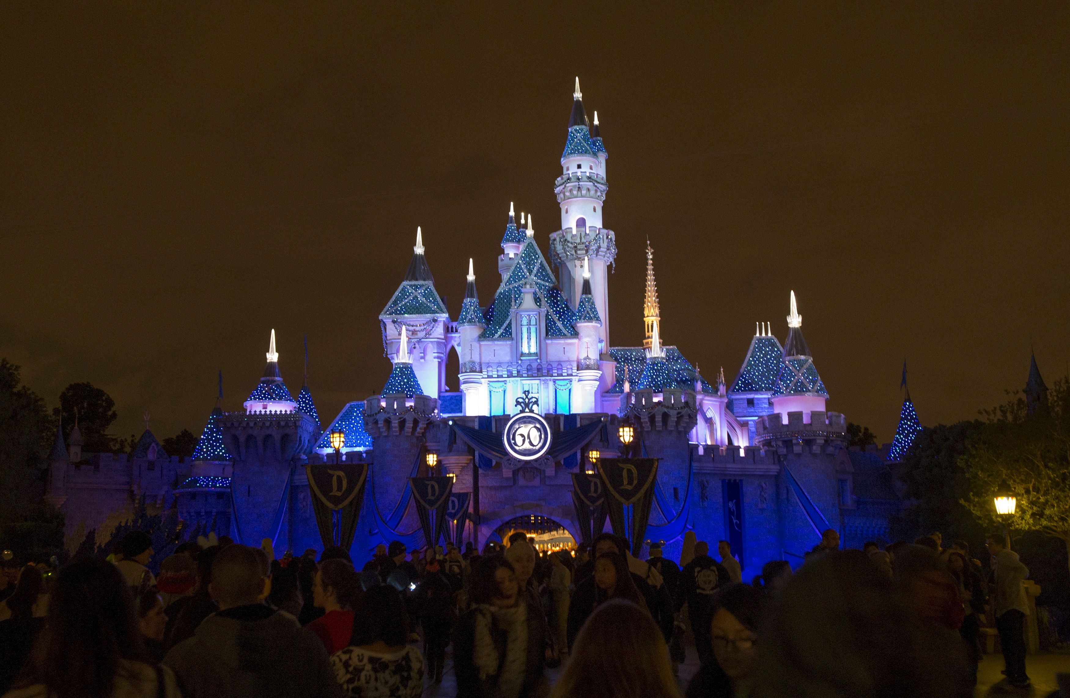 Sleeping Beauty's Castle is pictured during Disneyland's Diamond Celebration in Anaheim