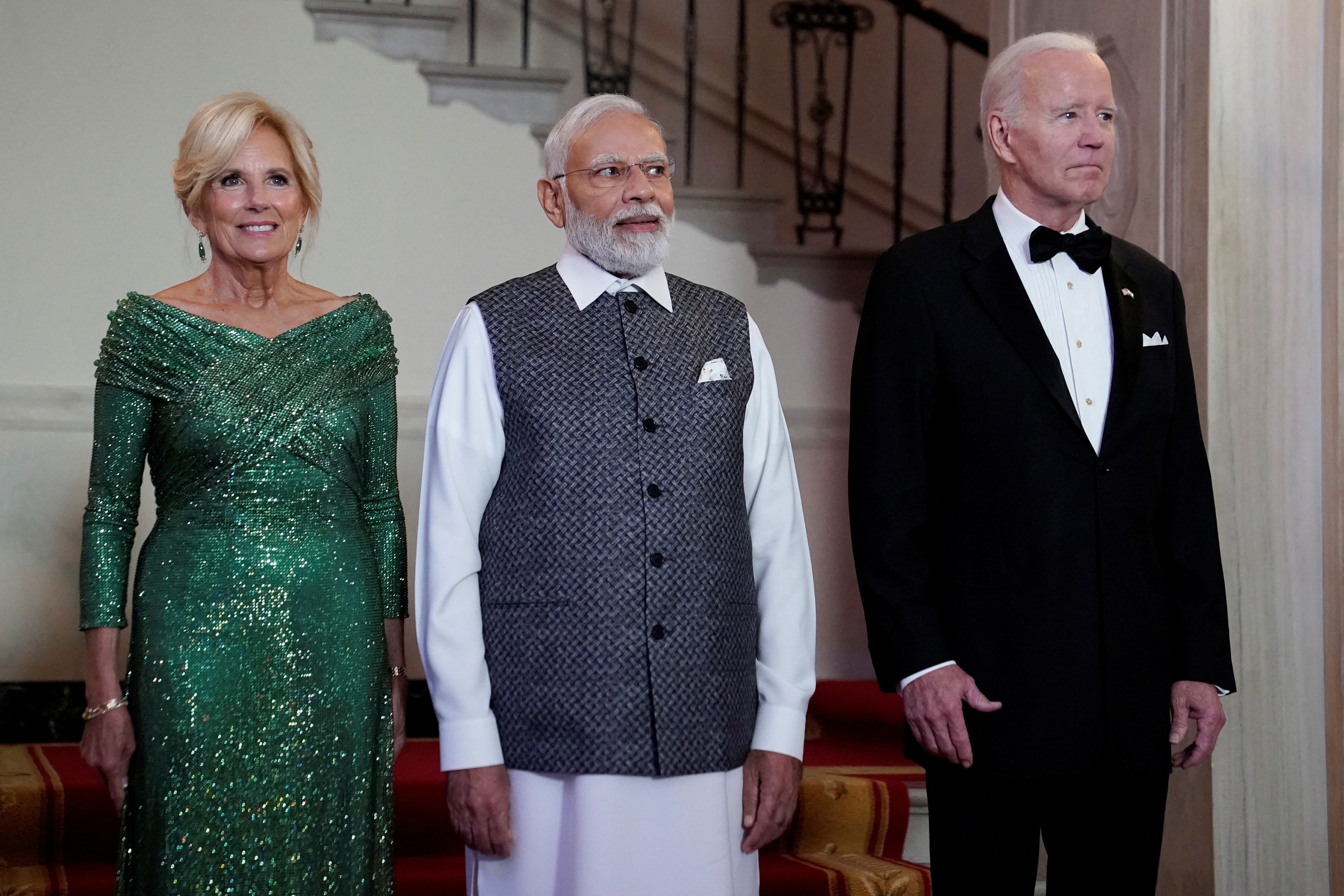 U.S. President Joe Biden hosts an official state dinner for India's Prime Minister Narendra Modi at the White House