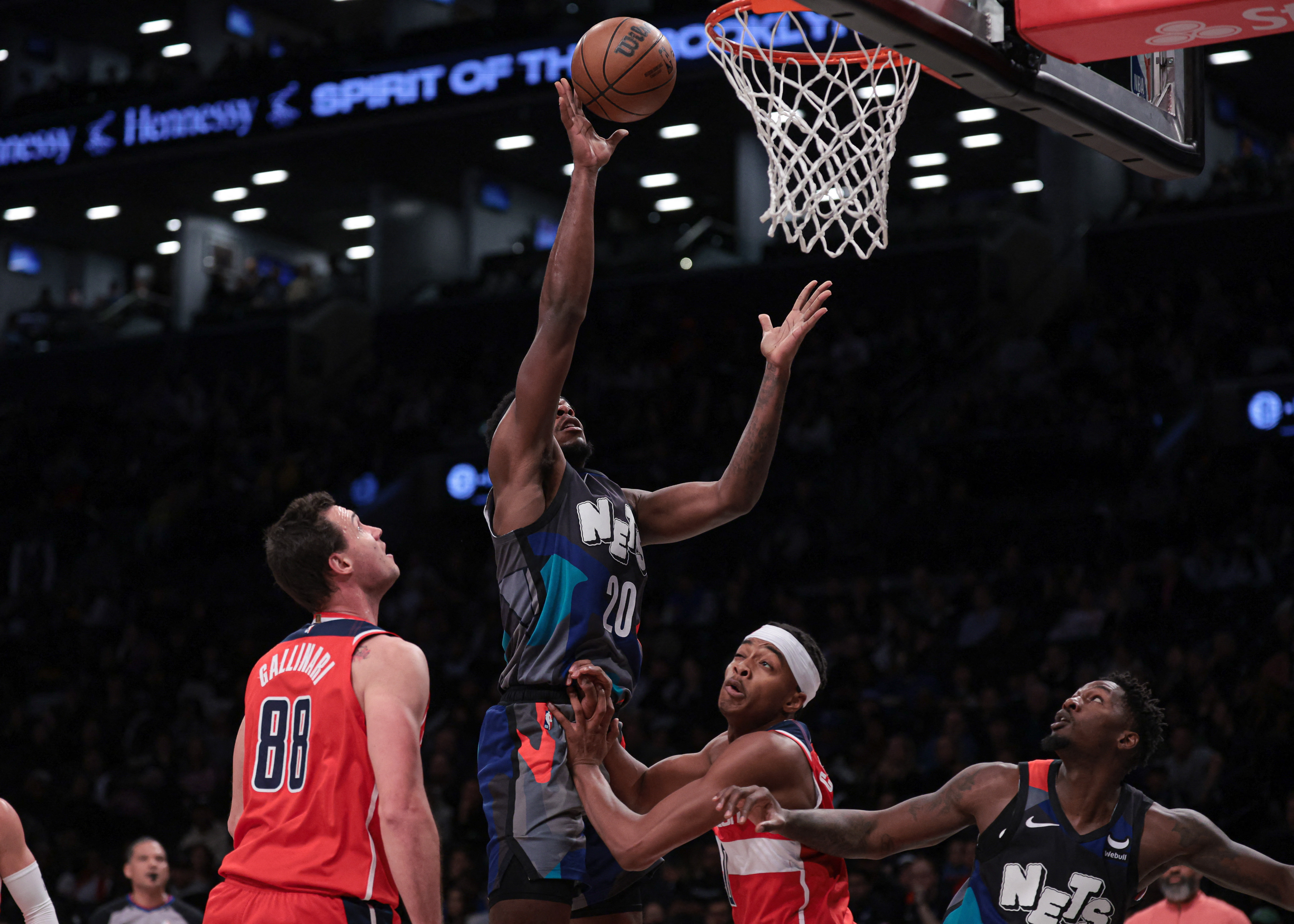 Nets survive late-game scare in wi over Washington Wizards
