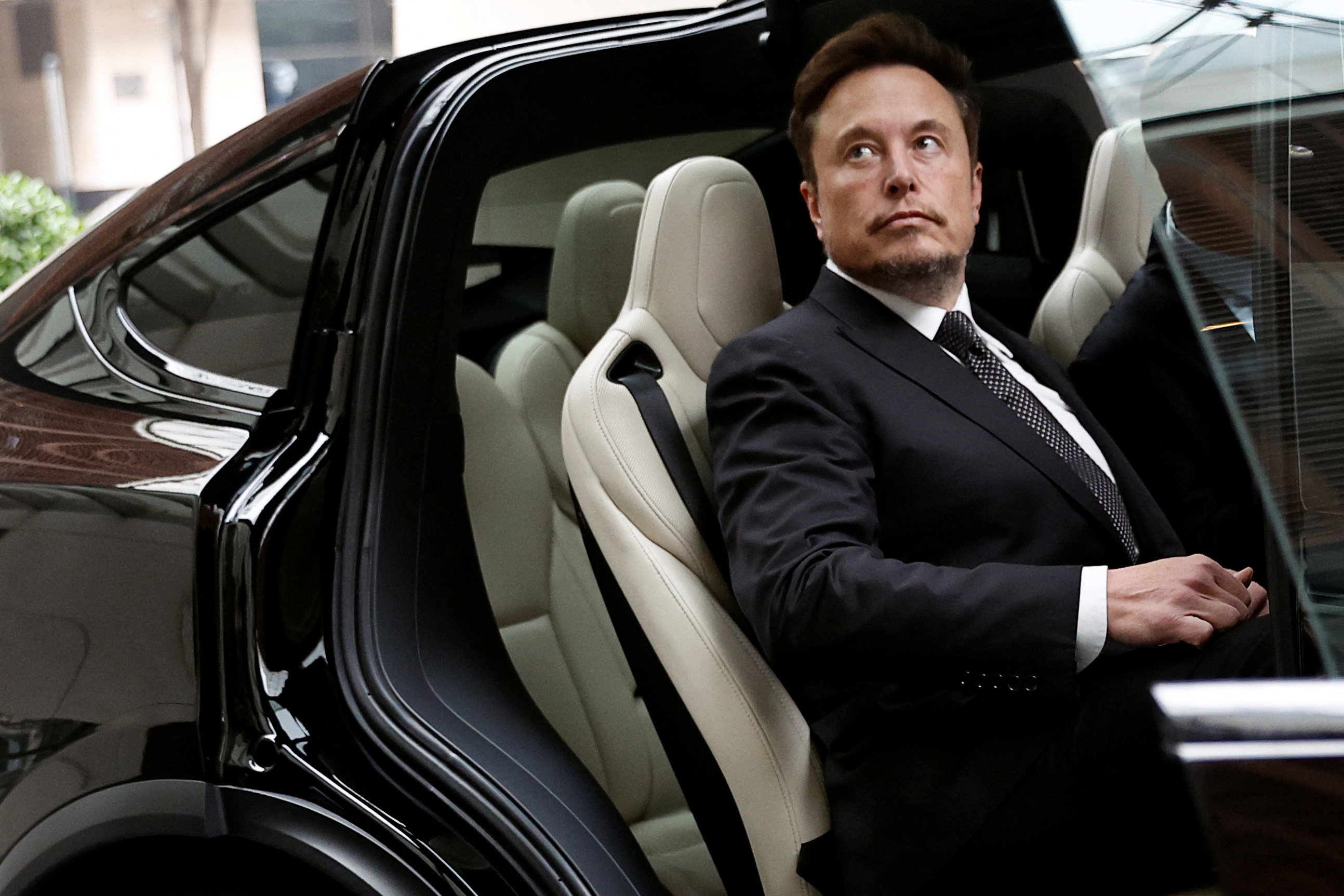 Tesla's CEO Elon Musk in Beijing