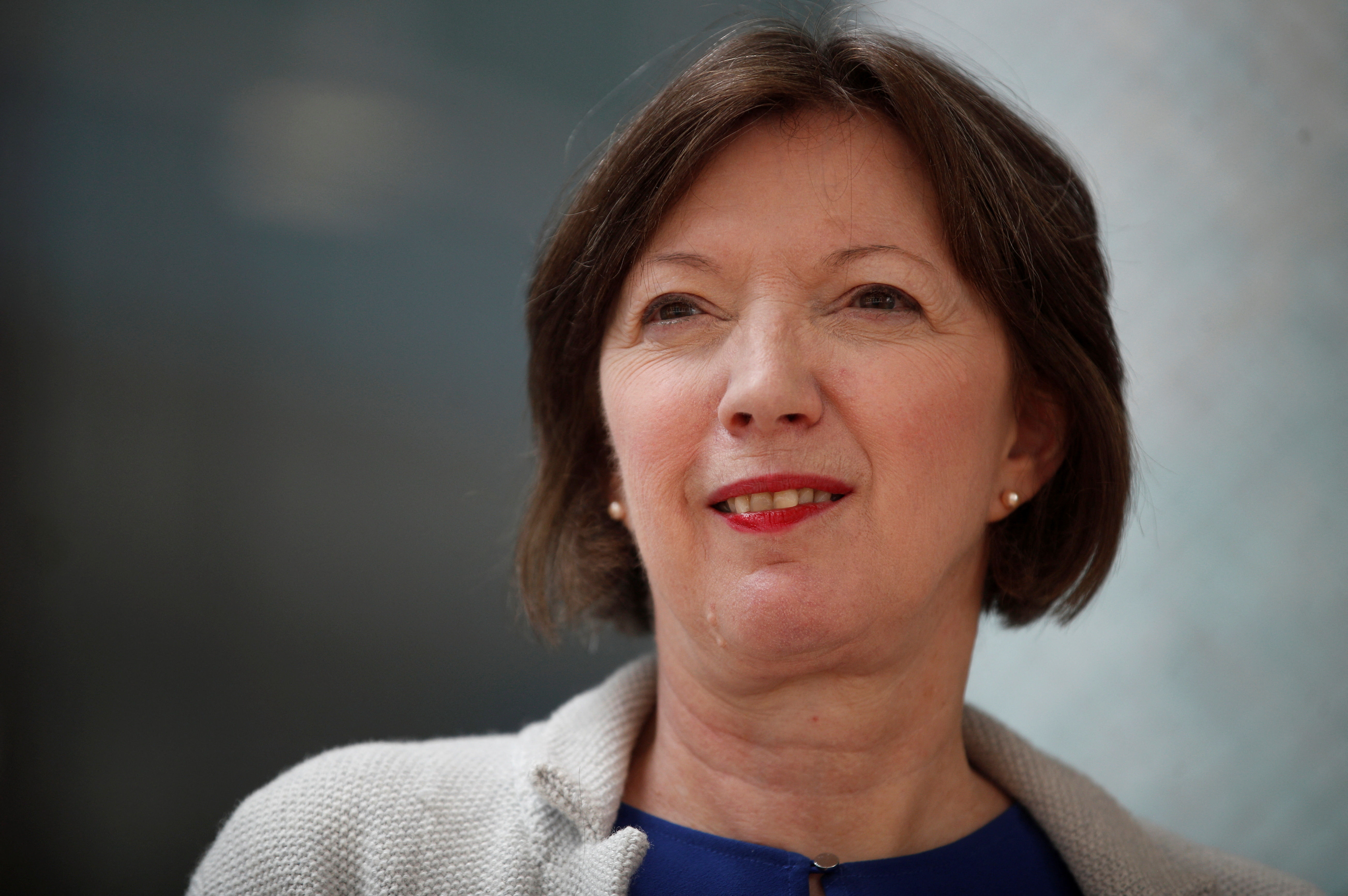Frances O'Grady, General Secretary of the British Trades Union Congress poses for a photograph following an interview with Reuters journalists, in London