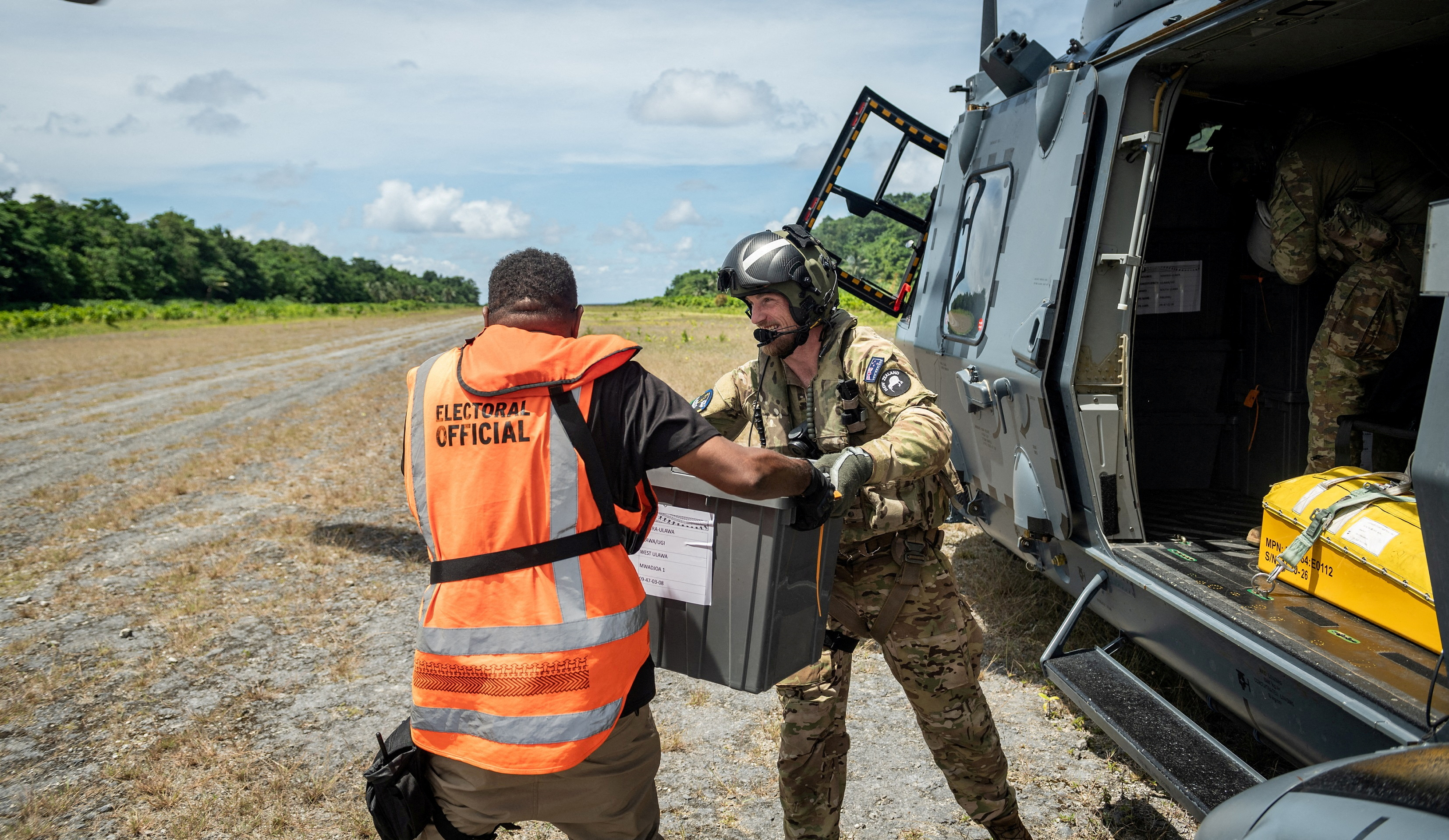 NZDF Joint Task Force assist in delivering ballot boxes to remote areas of the Solomon Islands