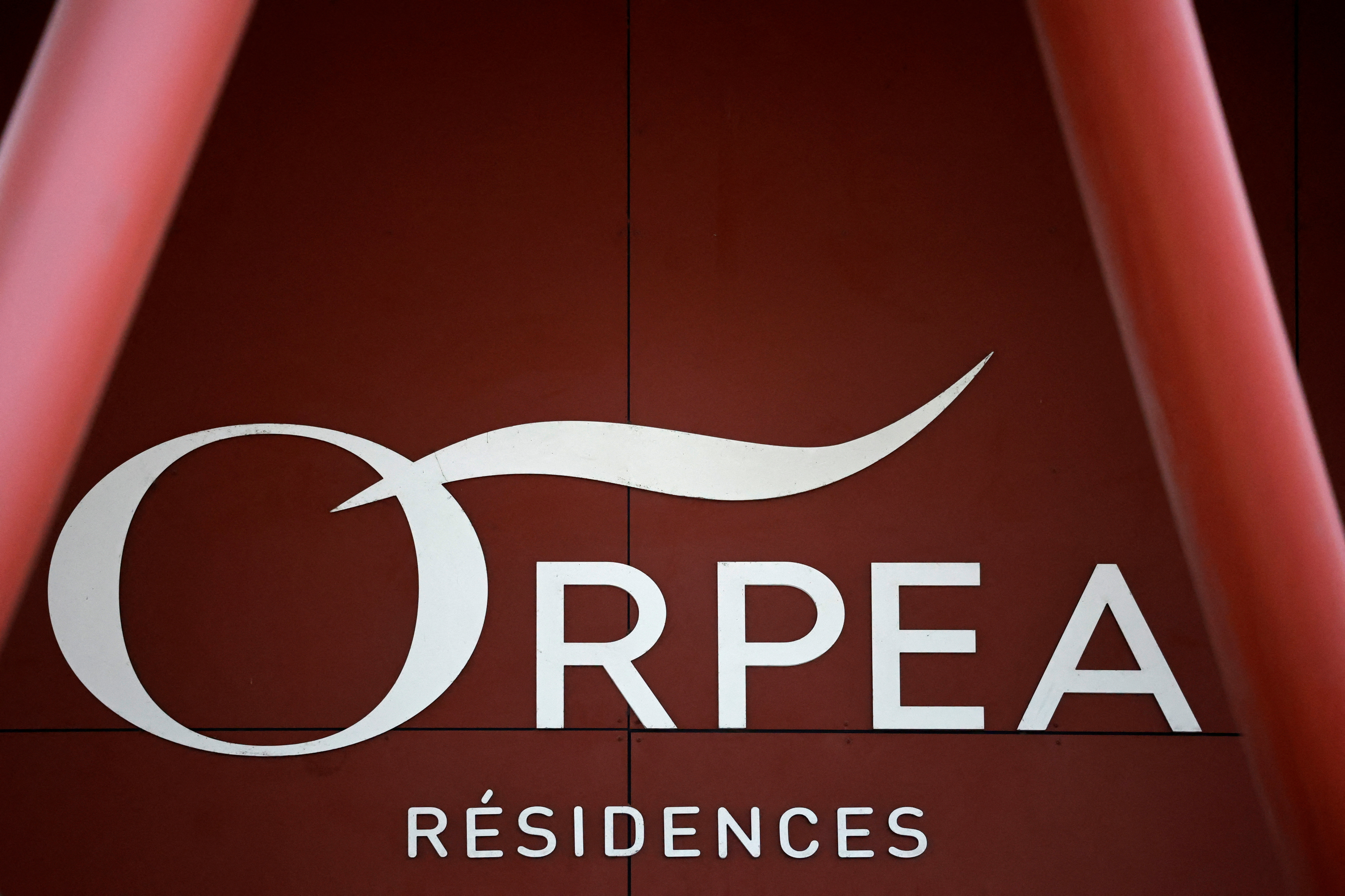 Logo of French care homes company Orpea near Paris