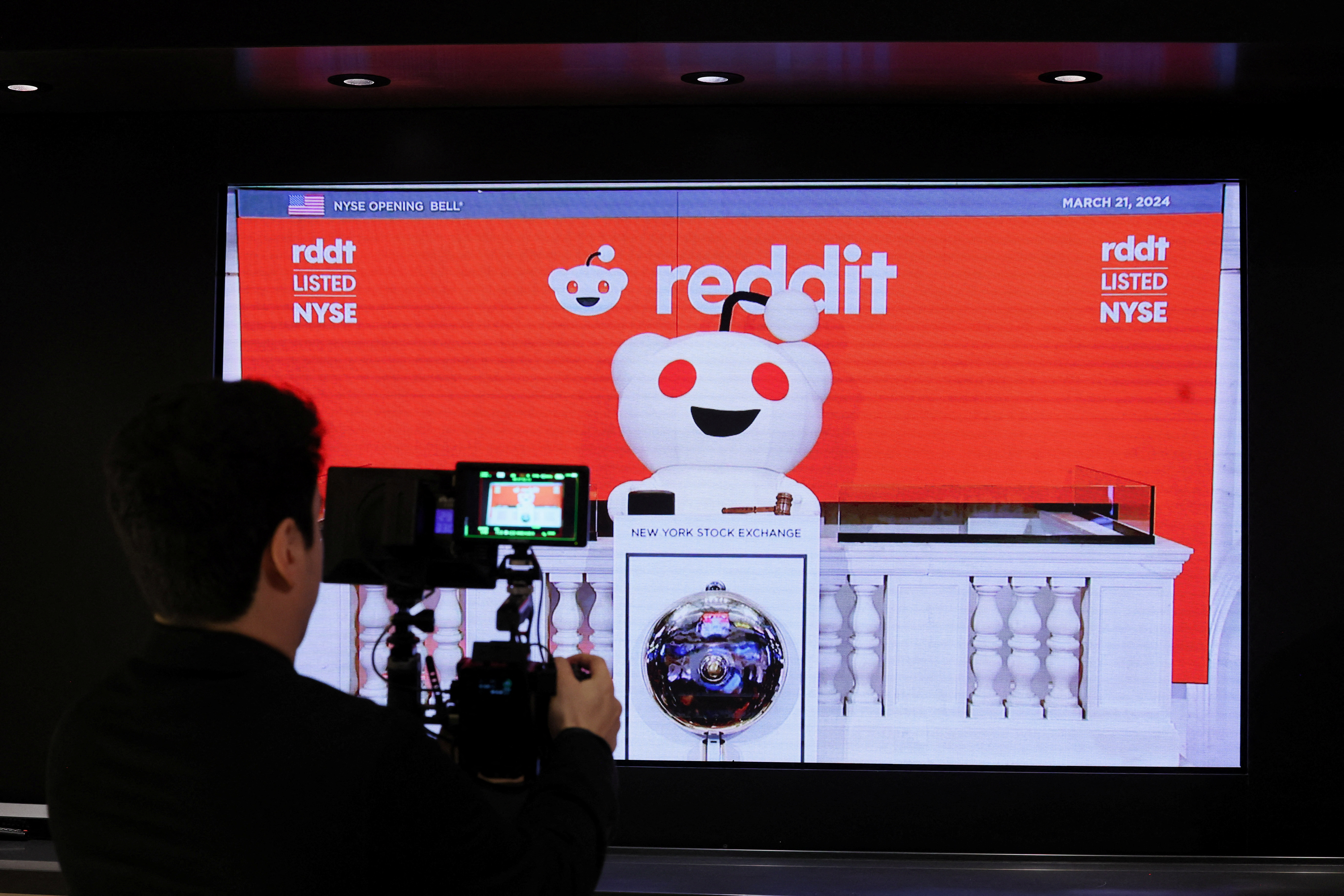 Reddit IPO at the NYSE in New York