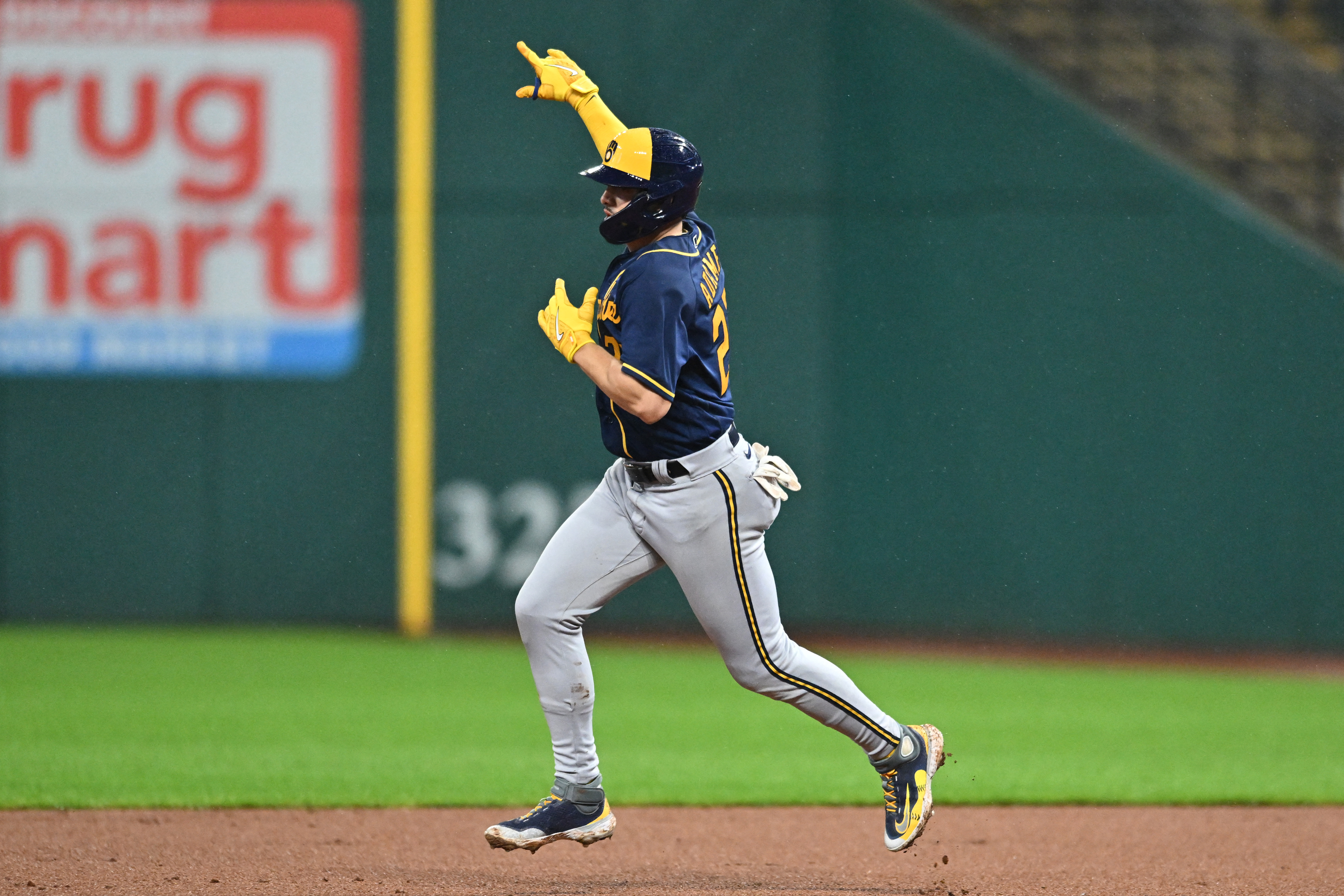 Willy Adames homers twice, drives in 5 as the Brewers down the Guardians  7-1