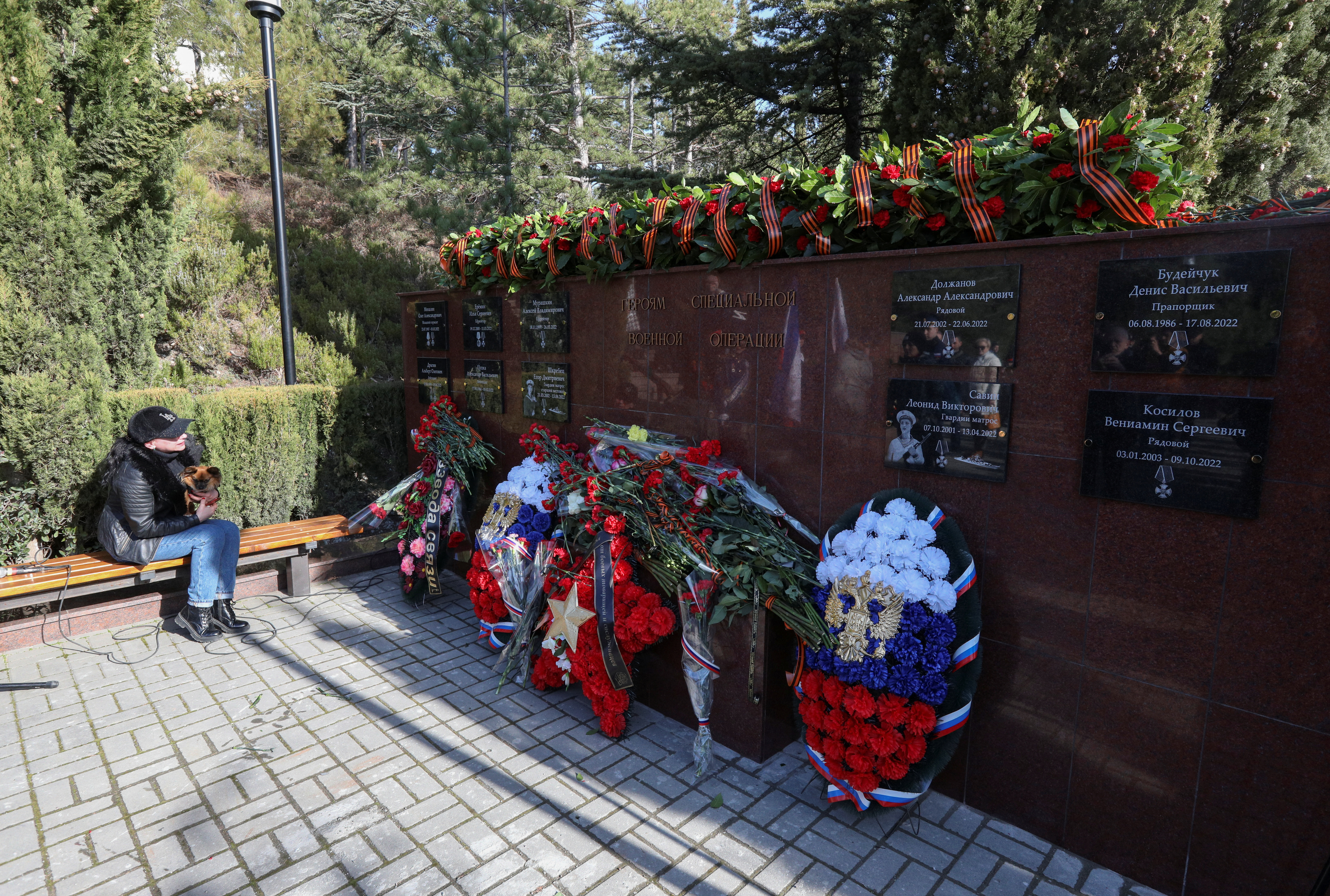Memorial commemorating Russian soldiers killed during Russia-Ukraine conflict is opened in Yalta