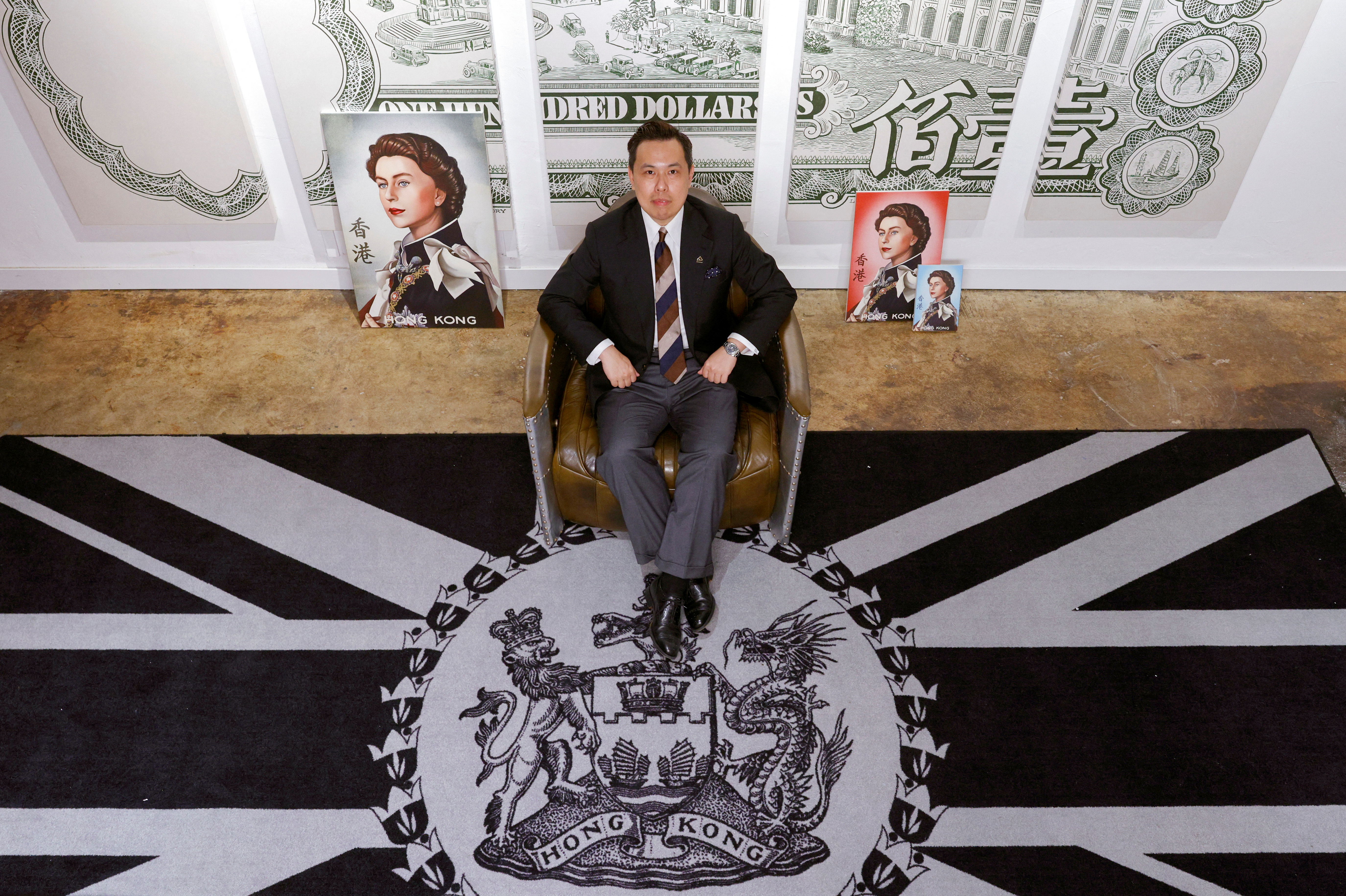 Bryan Ong, founder of the Museum Victoria City, poses for photo at the museum in Hong Kong