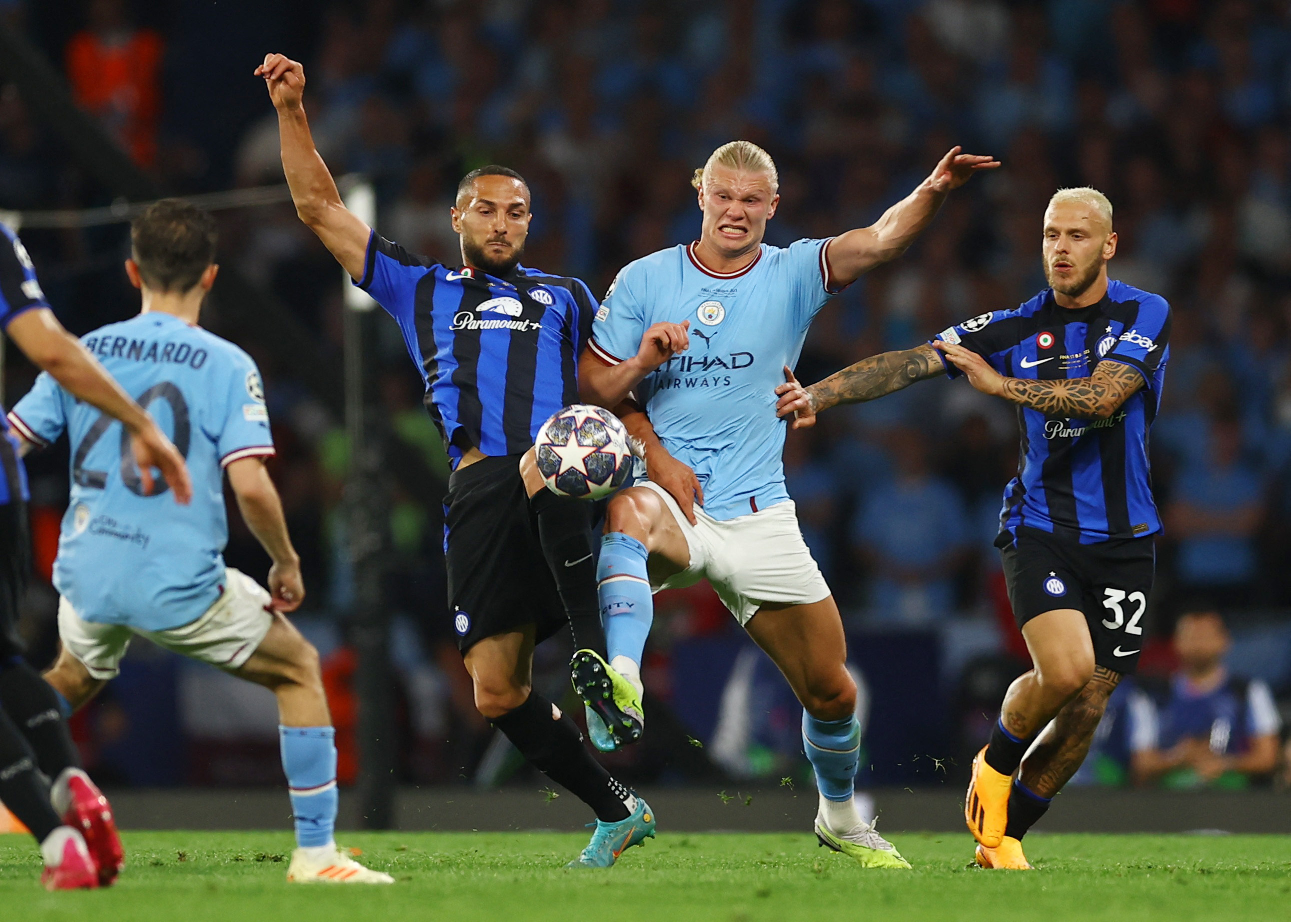 UEFA Champions League final 2023: Jubilant Man City hang tough to beat  Inter Inter Milan 1-0 and complete the treble - The Hindu BusinessLine