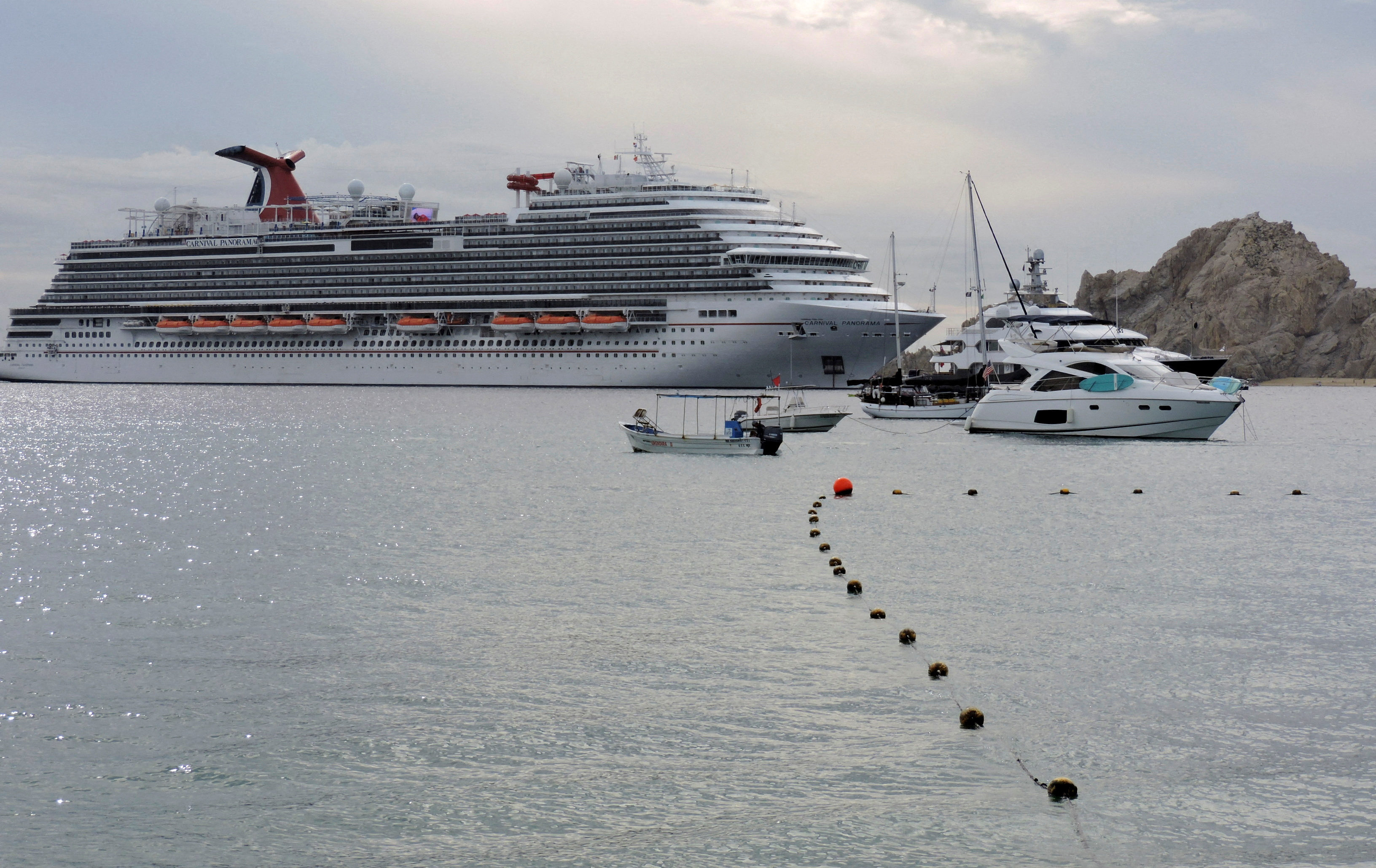 Carnival Panorama passengers test for COVID-19 in Cabo San Lucas