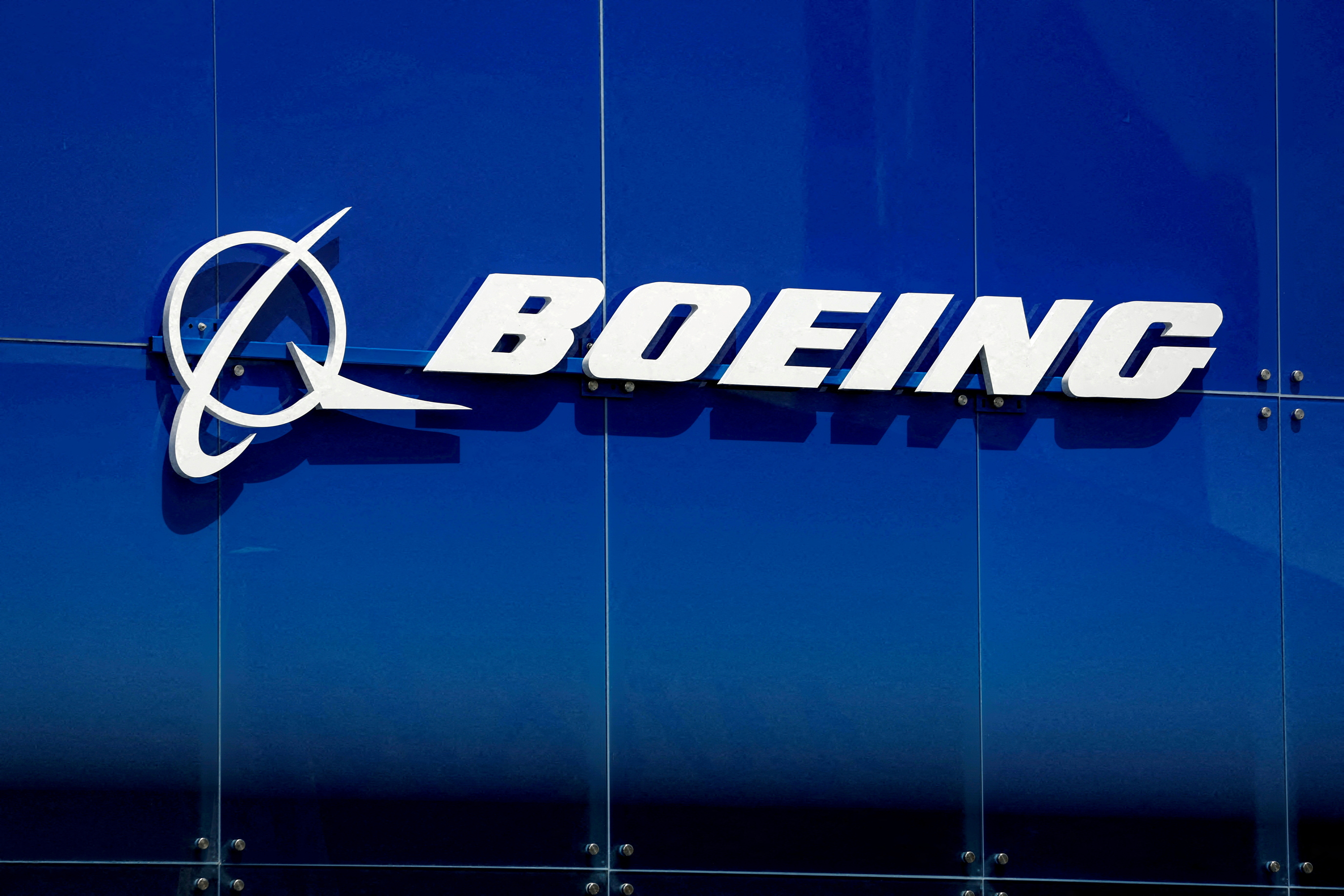 FILE PHOTO: Boeing's logo