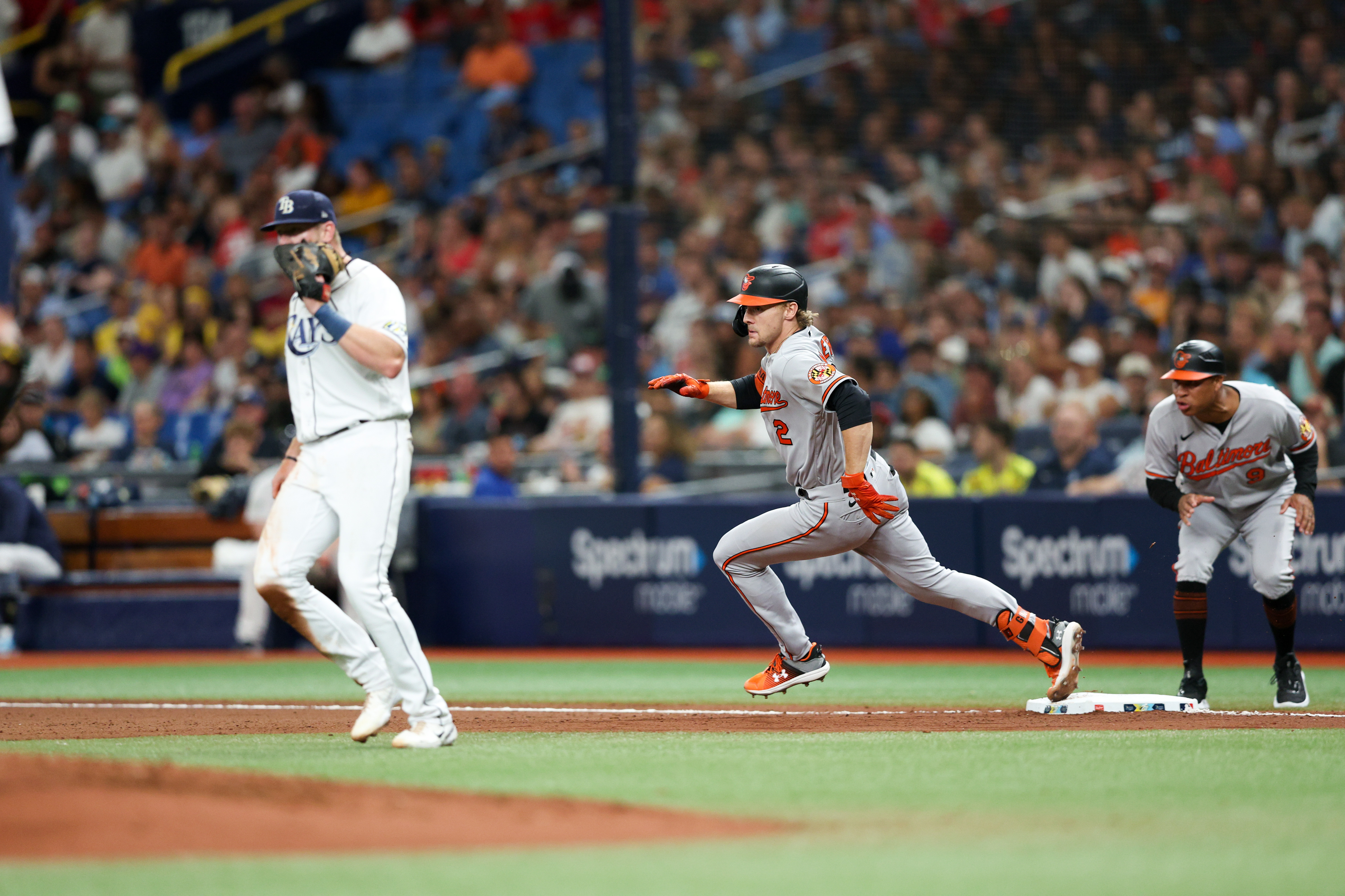 Orioles' Adley Rutschman Records First MLB Hit, Triples Against Tampa Bay  Rays - Fastball