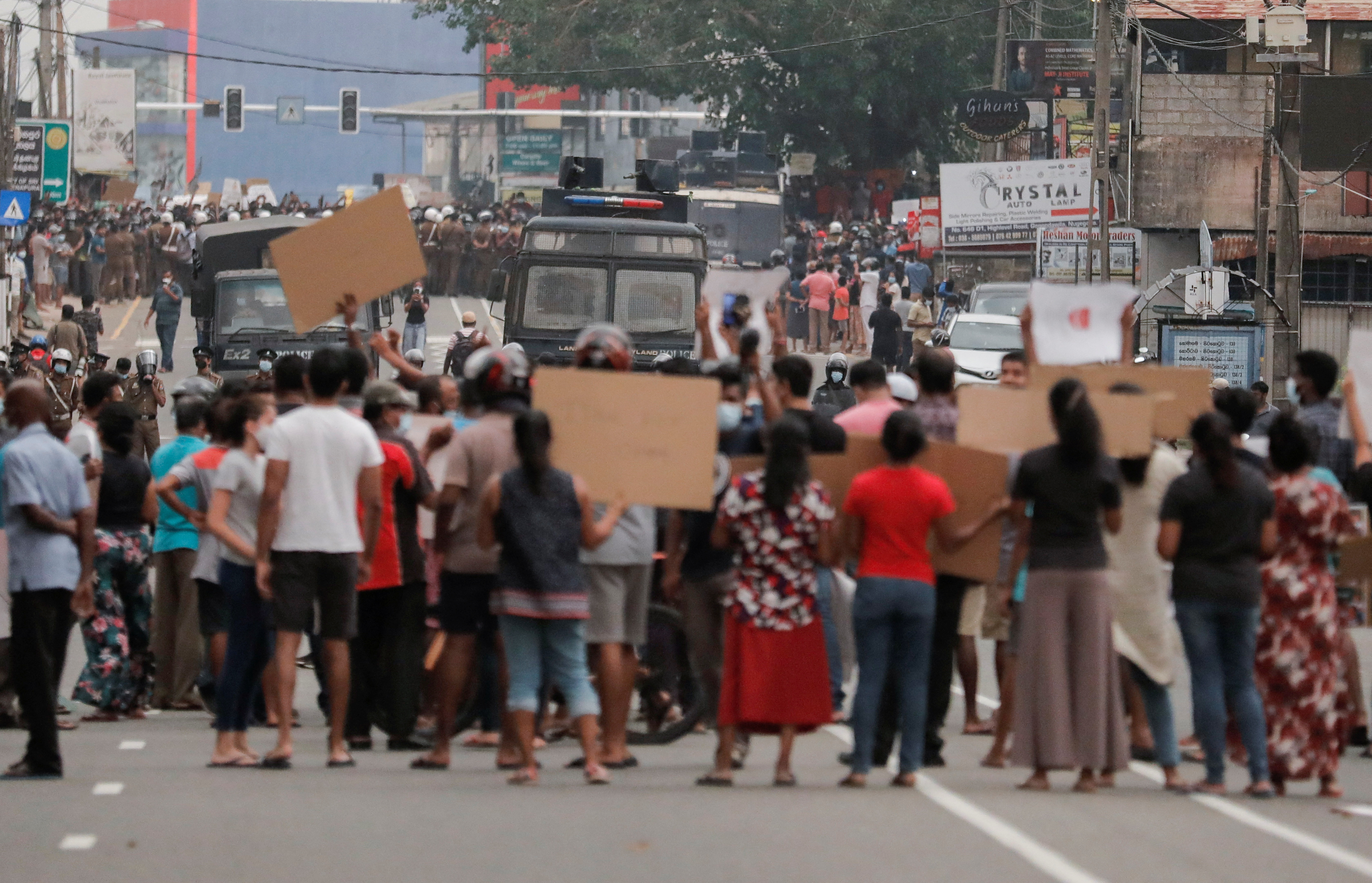 Social media platforms blocked in Sri Lanka amid curfew, opposition protest