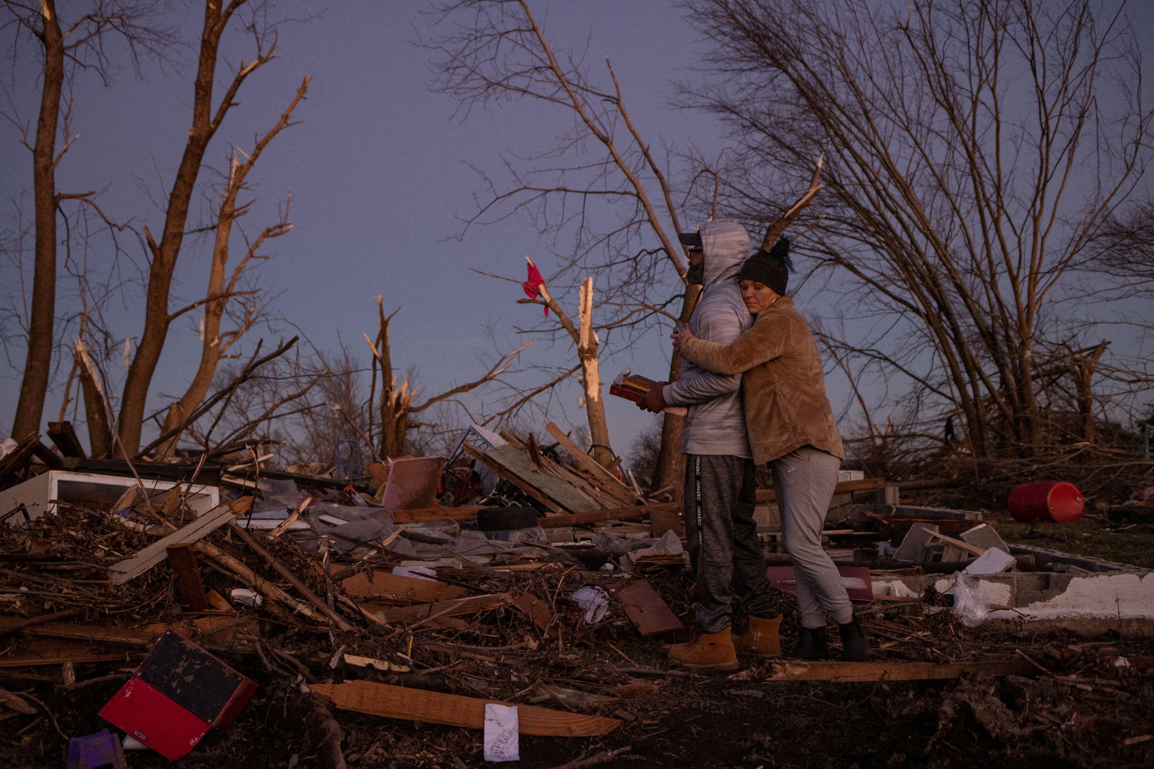 Devastating outbreak of tornadoes that ripped through several U.S. states