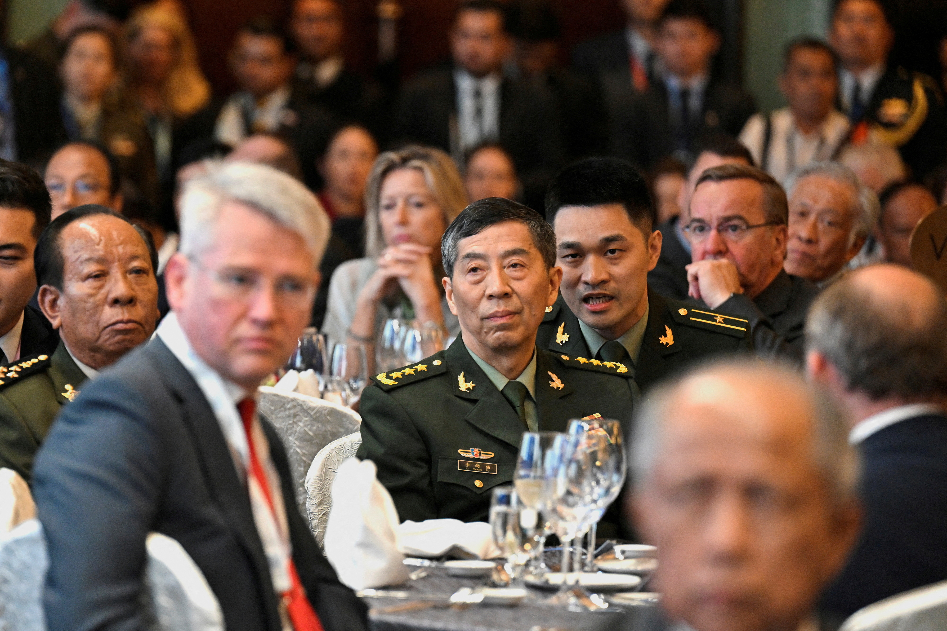 FILE PHOTO: China’s Defence Minister Li Shangfu attends the 20th IISS Shangri-La Dialogue in Singapore