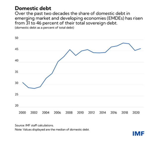 Domestic debt in emerging markets IMF
