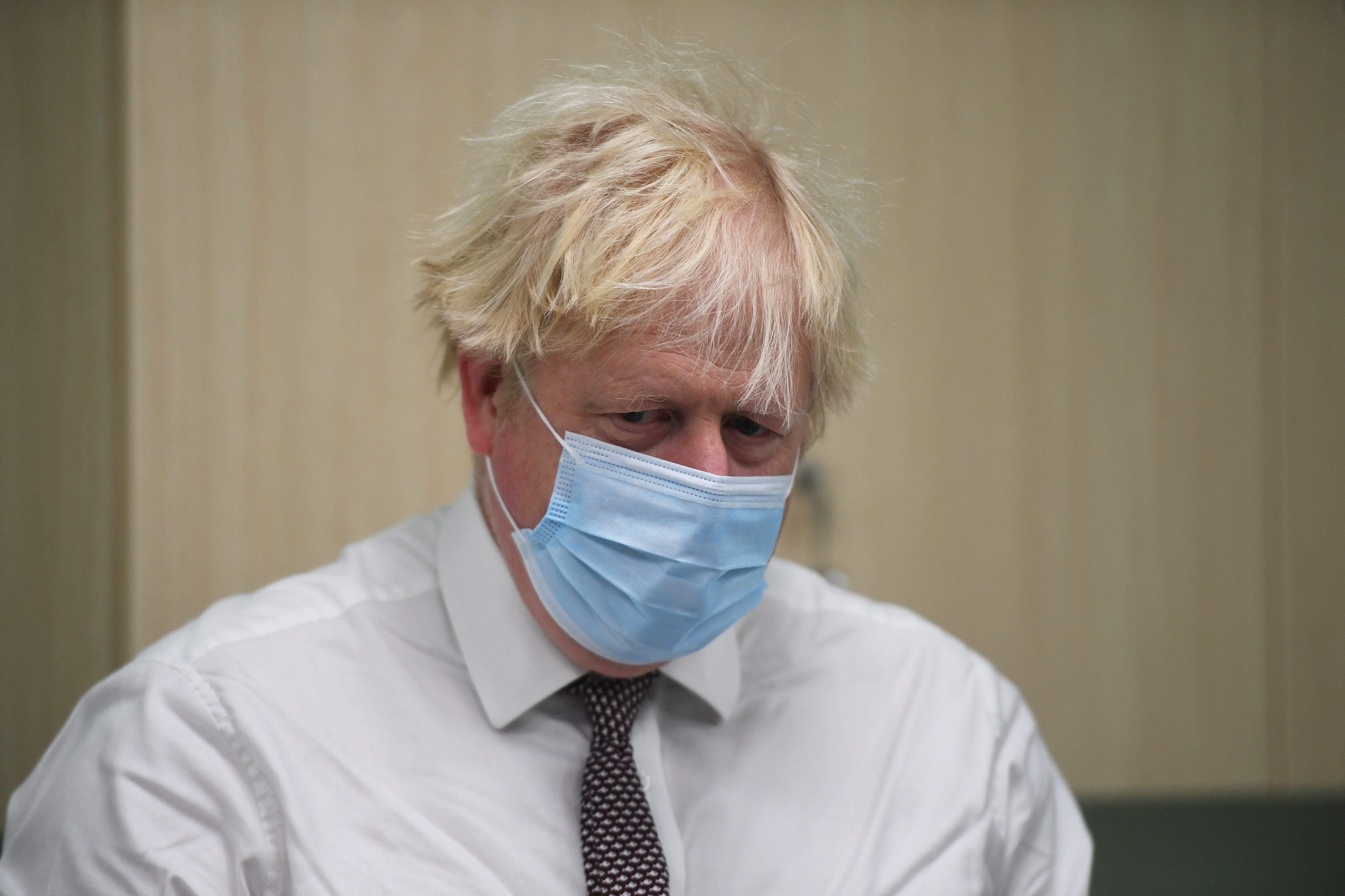 Britain's PM Johnson visits Hexham General Hospital in Hexham