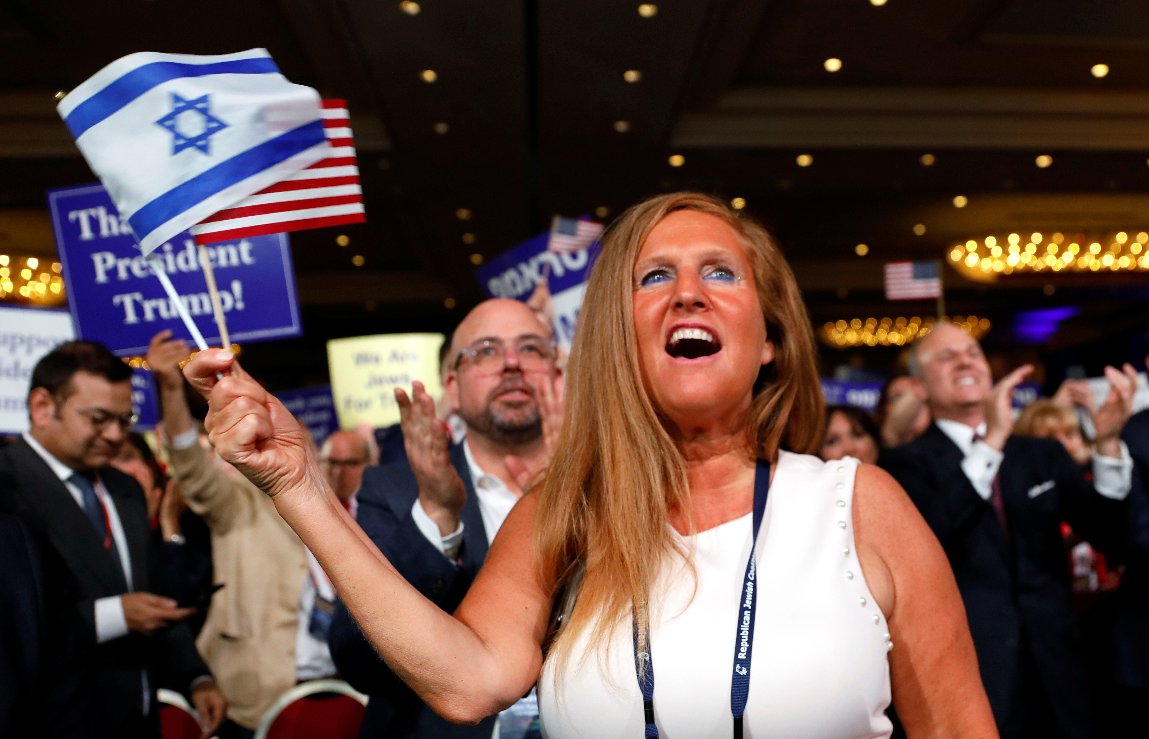 Trump speaks at the Republican Jewish Coalition 2019 Annual Leadership Meeting in  Las Vegas