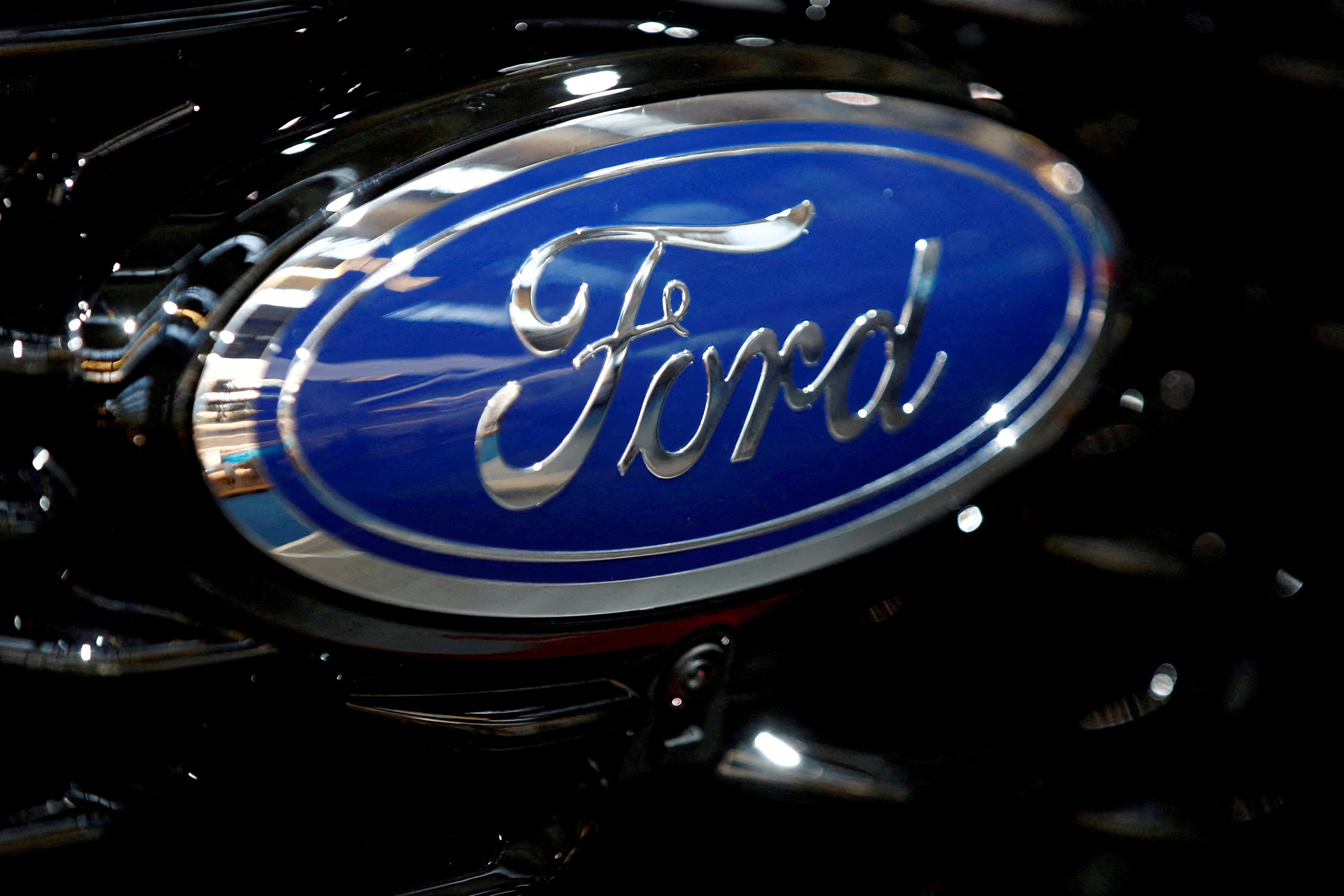 FILE PHOTO: Ford Motor Co's logo