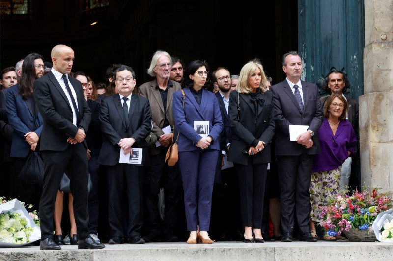 Jane Birkin Honored by Fans, Friends and Family at Paris Funeral