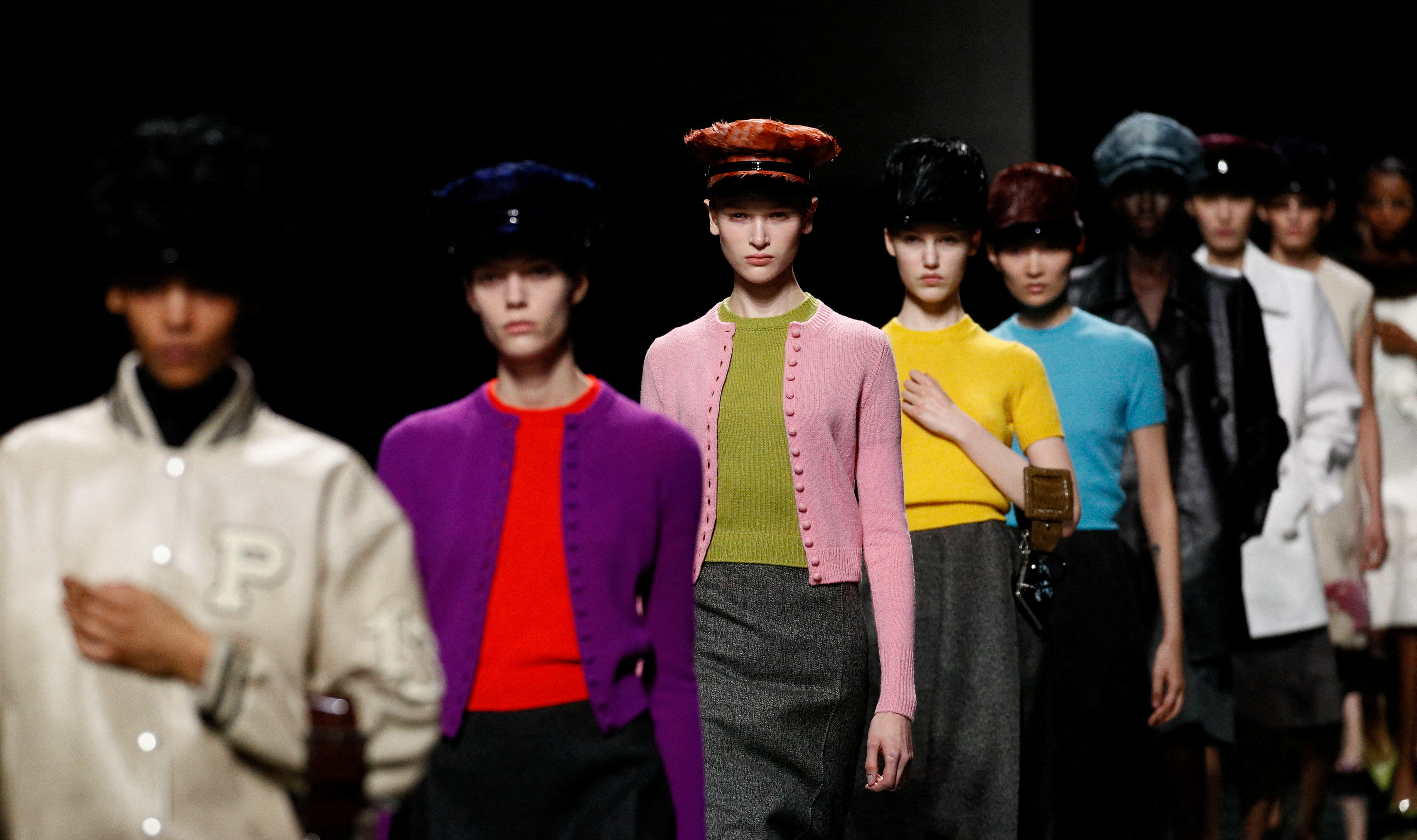 Prada presents its Fall-Winter 2024/2025 collection during Milan Fashion Week