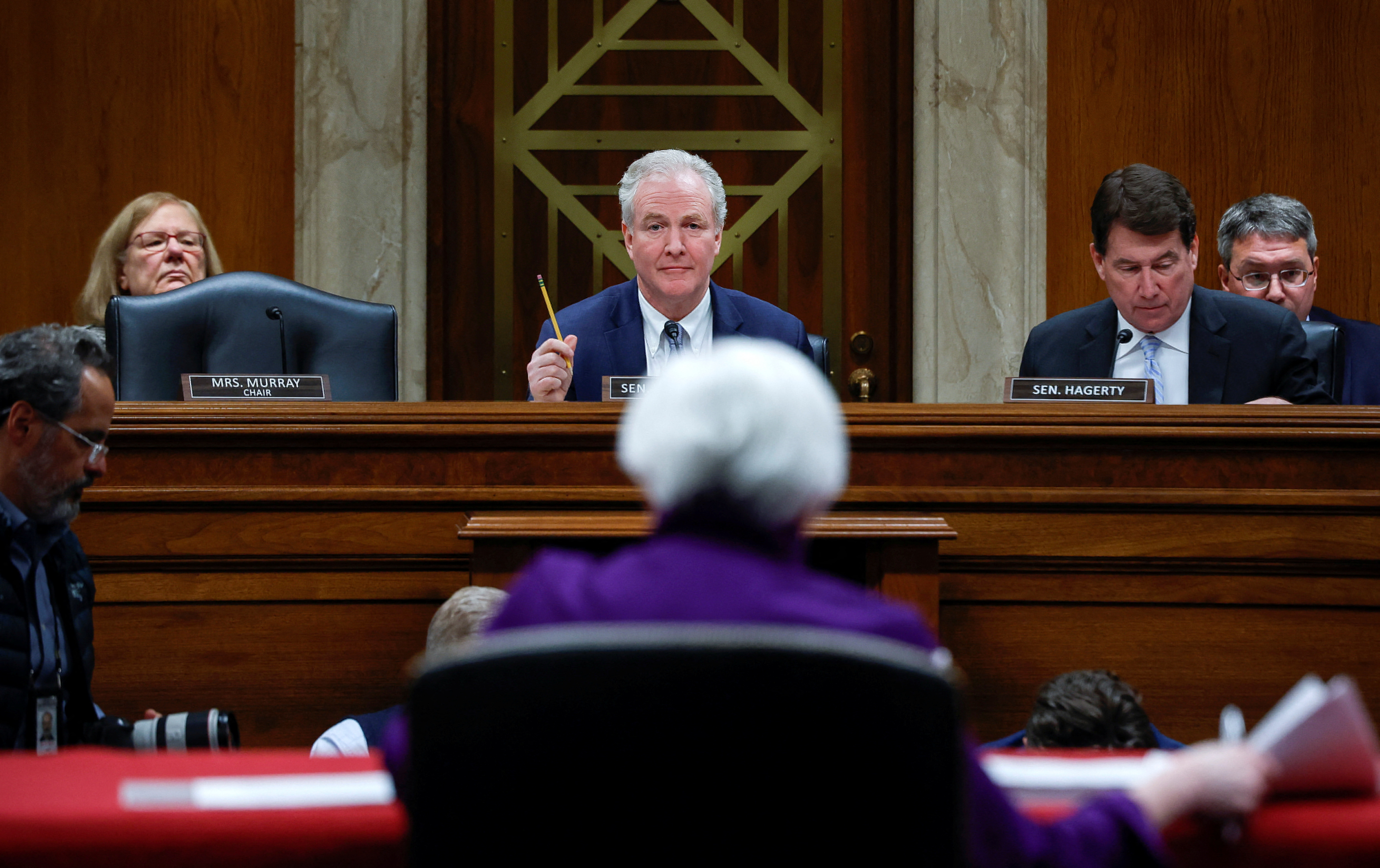 Senate Appropriations Financial Services and General Government Subcommittee hearing on President Biden's proposed budget request in Washington