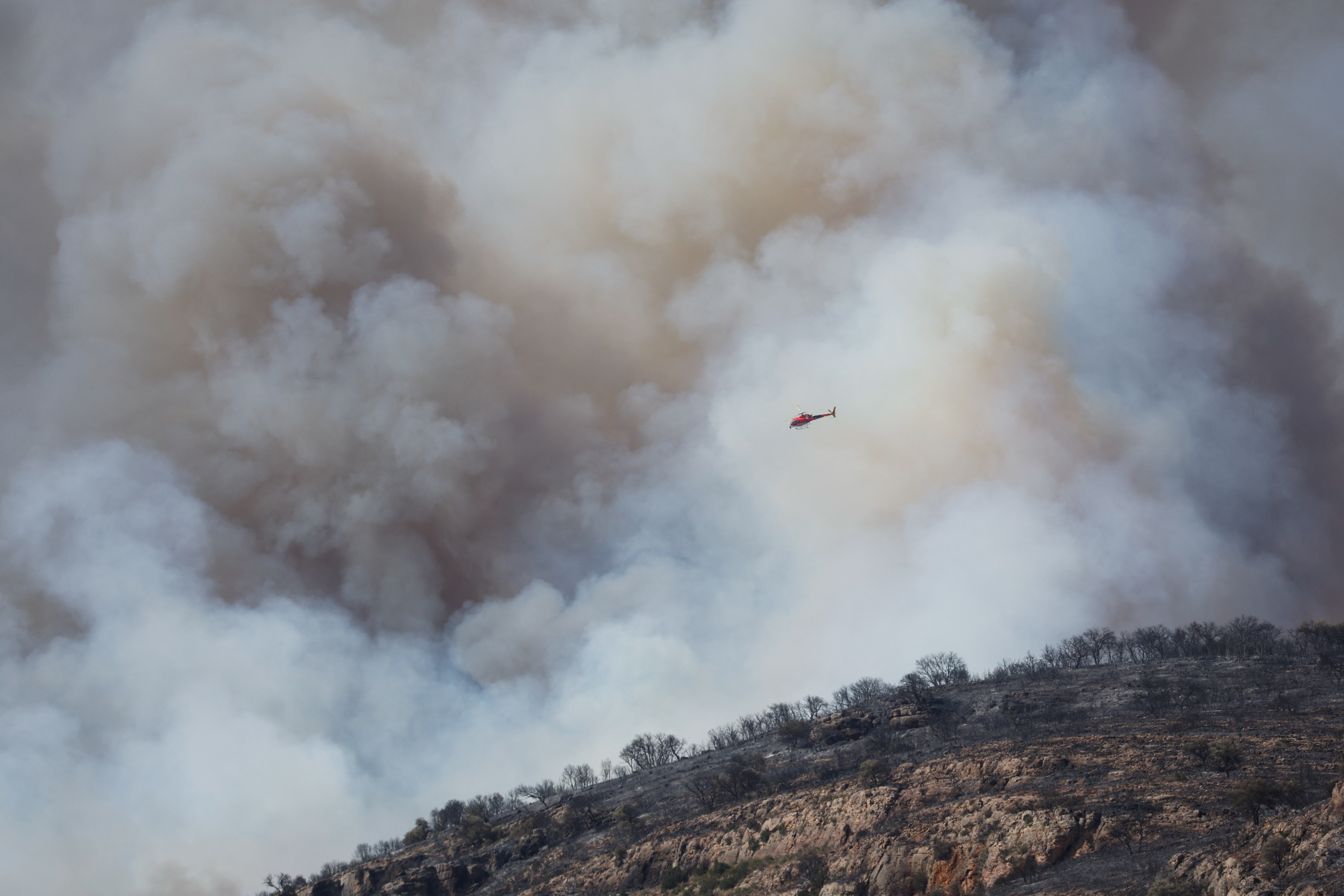 Wildfire near Artesa de Segre,