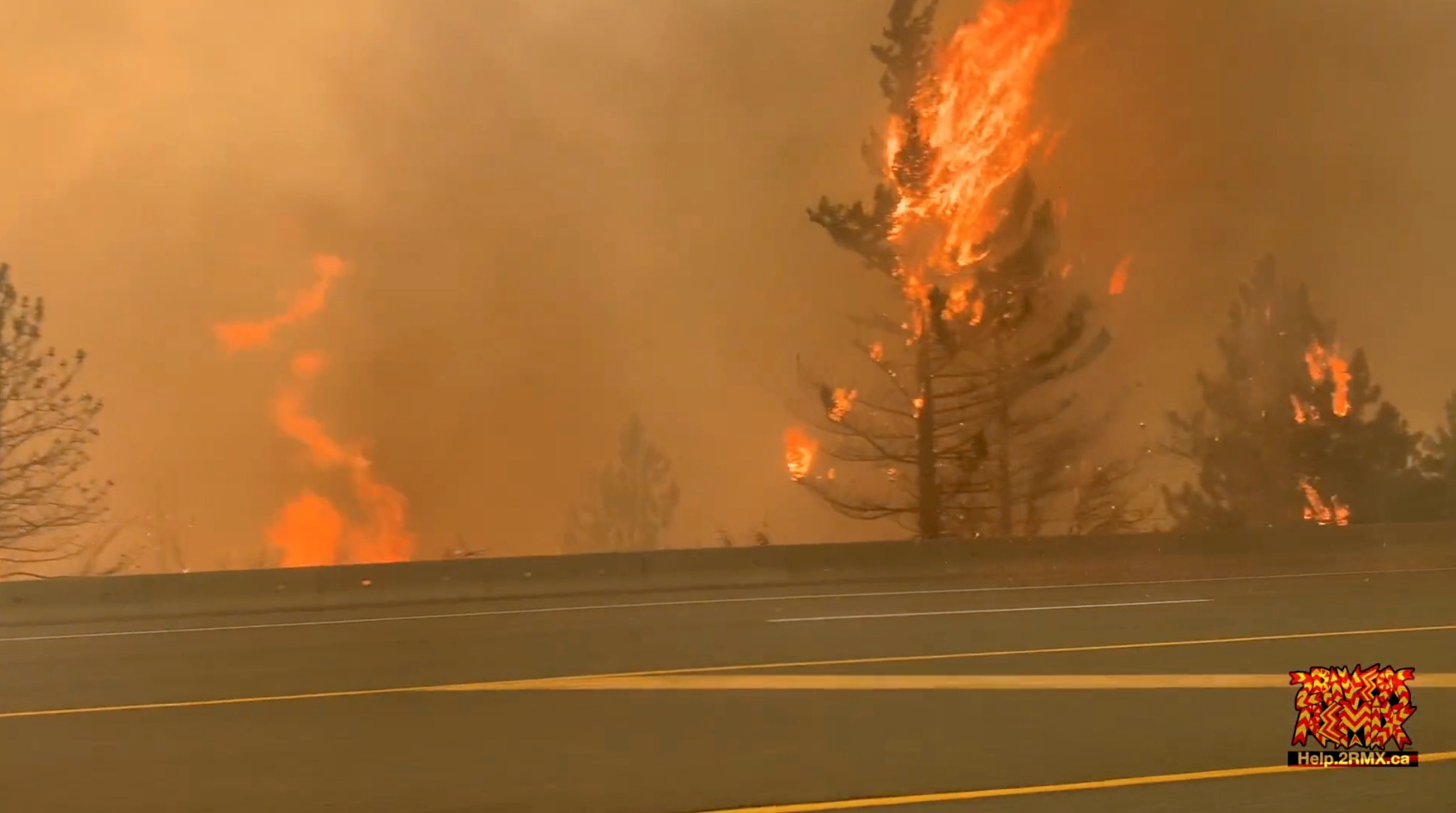 Wildfire in Lytton, British Columbia