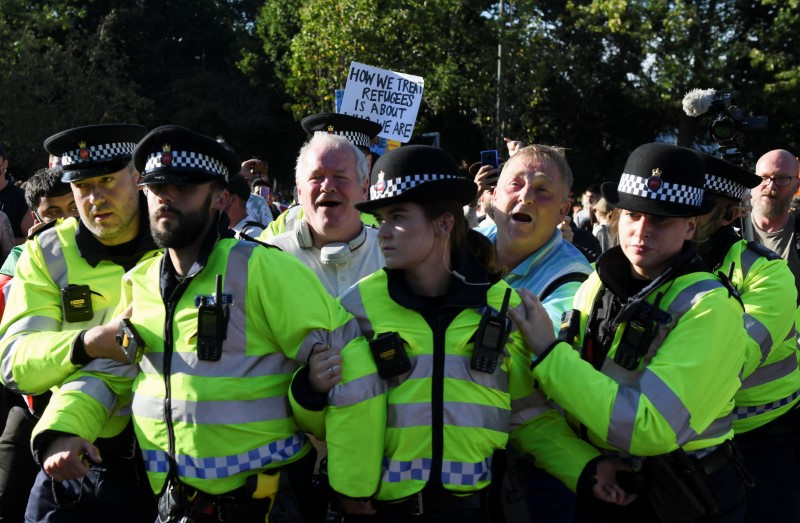 Anti-immigration protests in Britain