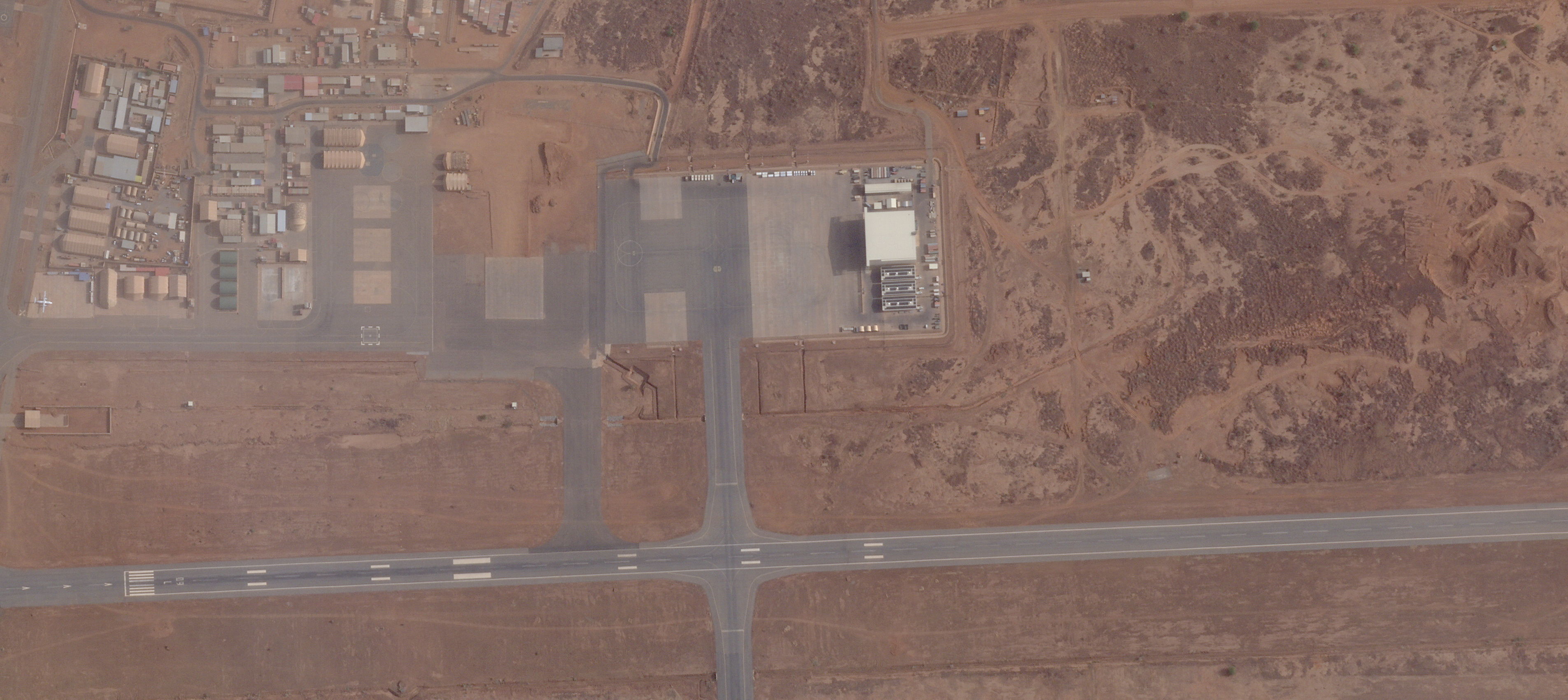 View of Airbase 101, next to Diori Hamani International Airport in Niamey