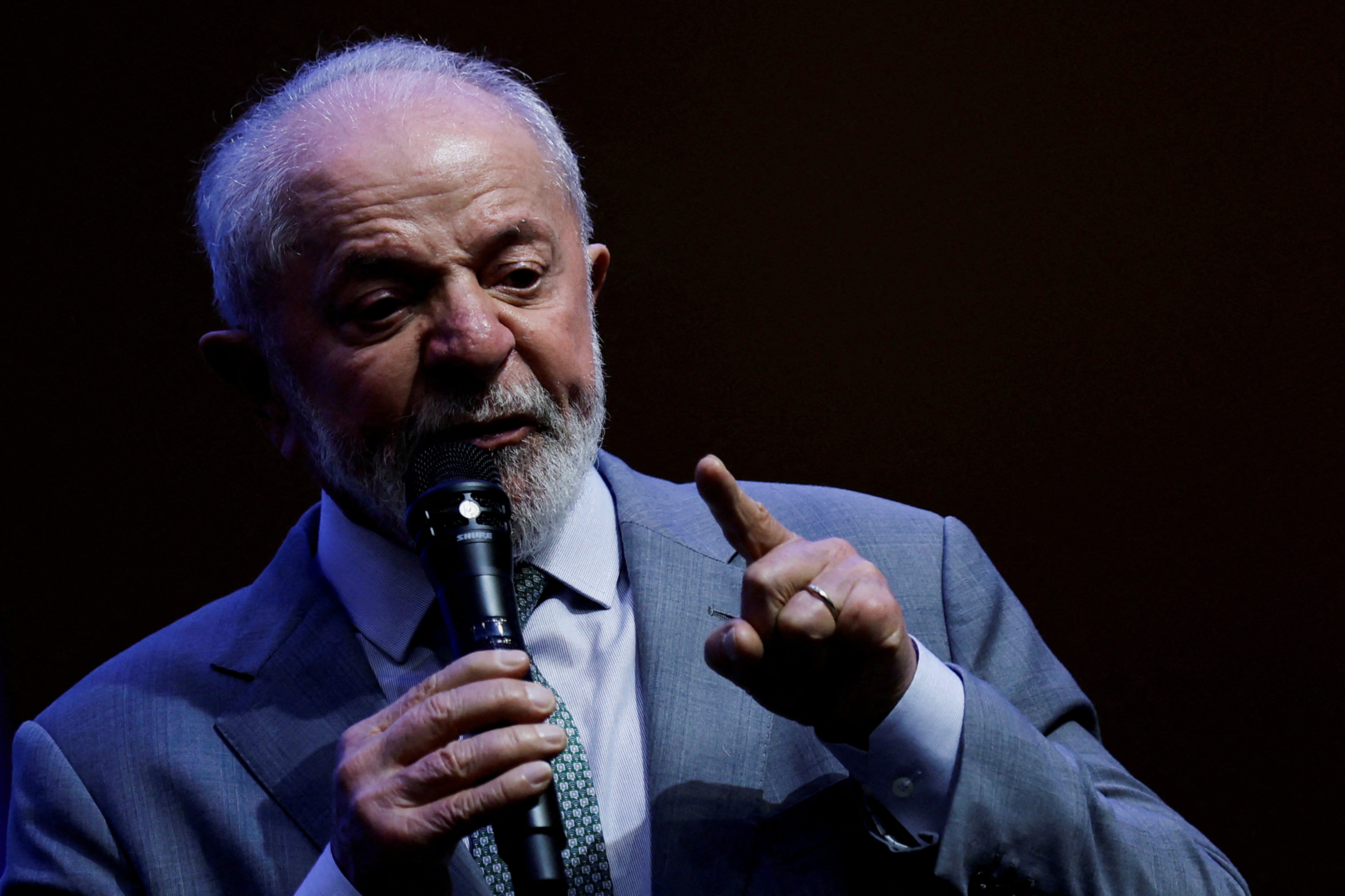 Brazilian President Luiz Inácio Lula da Silva at the National Literacy Commitment Ceremony in Brasília