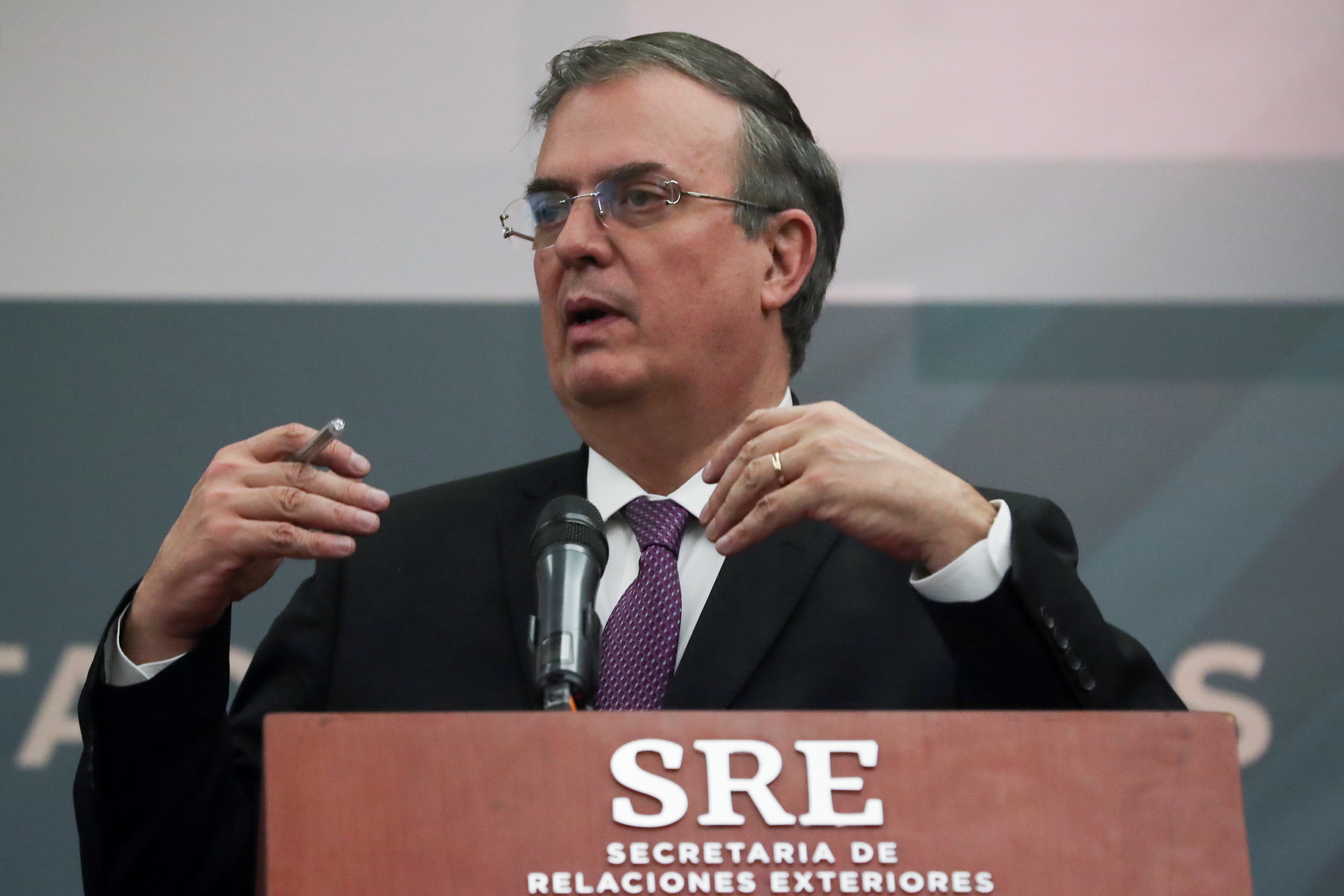 U.S. Secretary of State Blinken and Mexico's Foreign Minister Ebrard address media following U.S.-Mexico High Level Security Dialogue in Mexico City